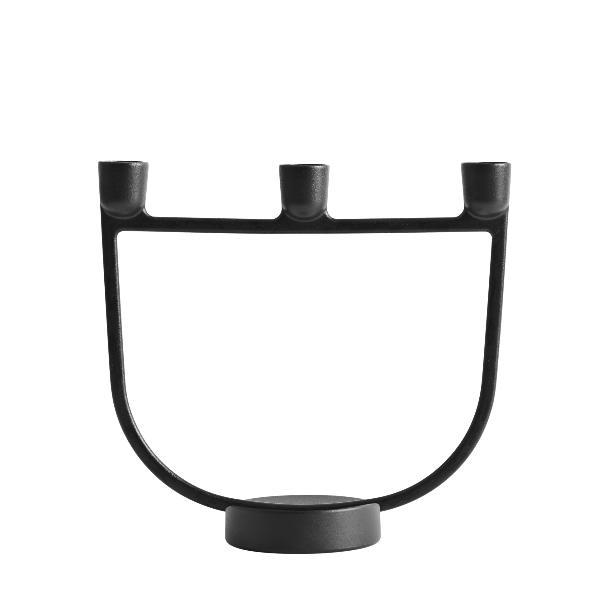 Suporte de velas Open, preto Muuto