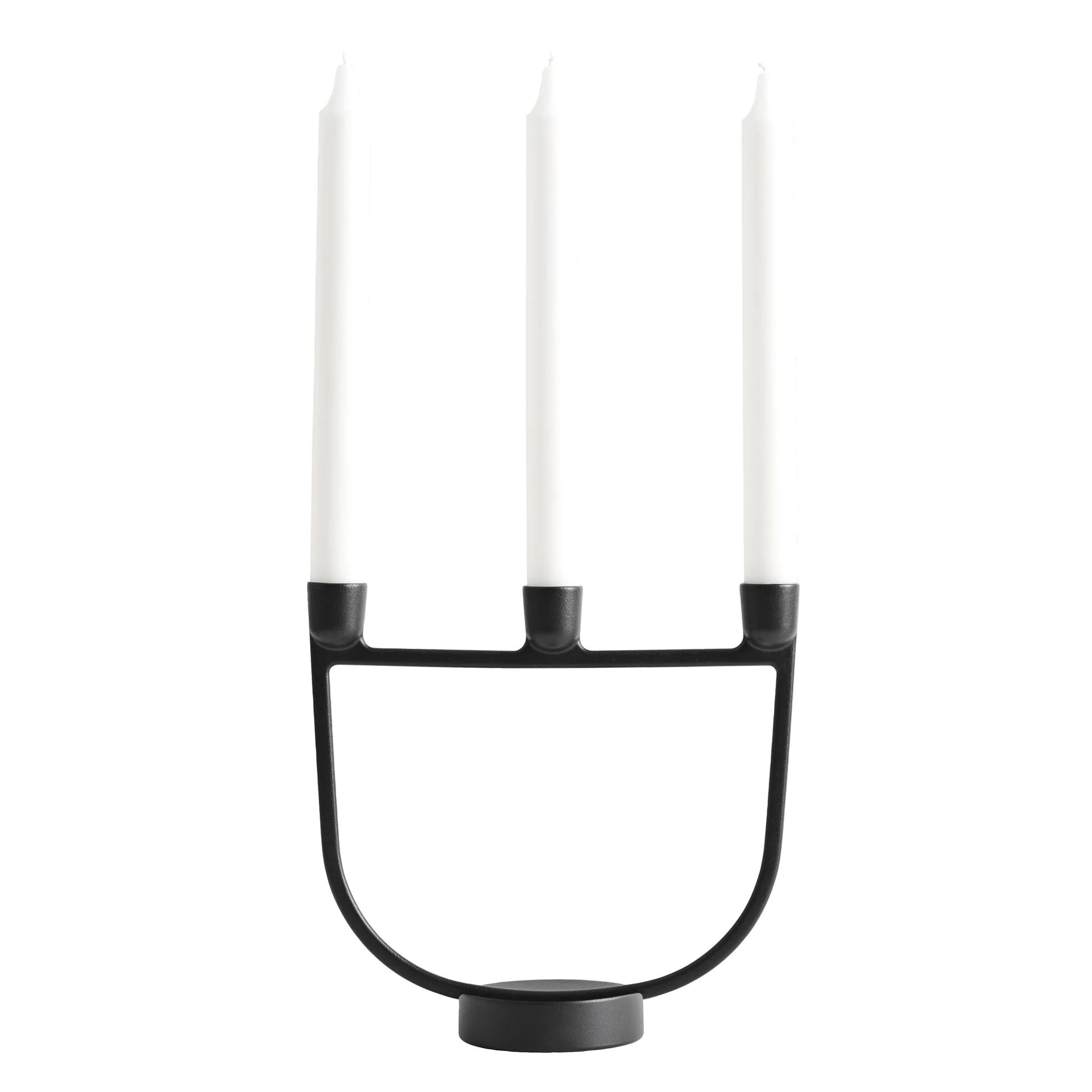 Suporte de velas Open, preto Muuto