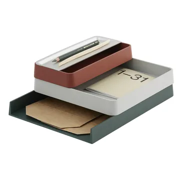 Tabuleiro Arrange Desktop 25x25 cm - cinza - Muuto