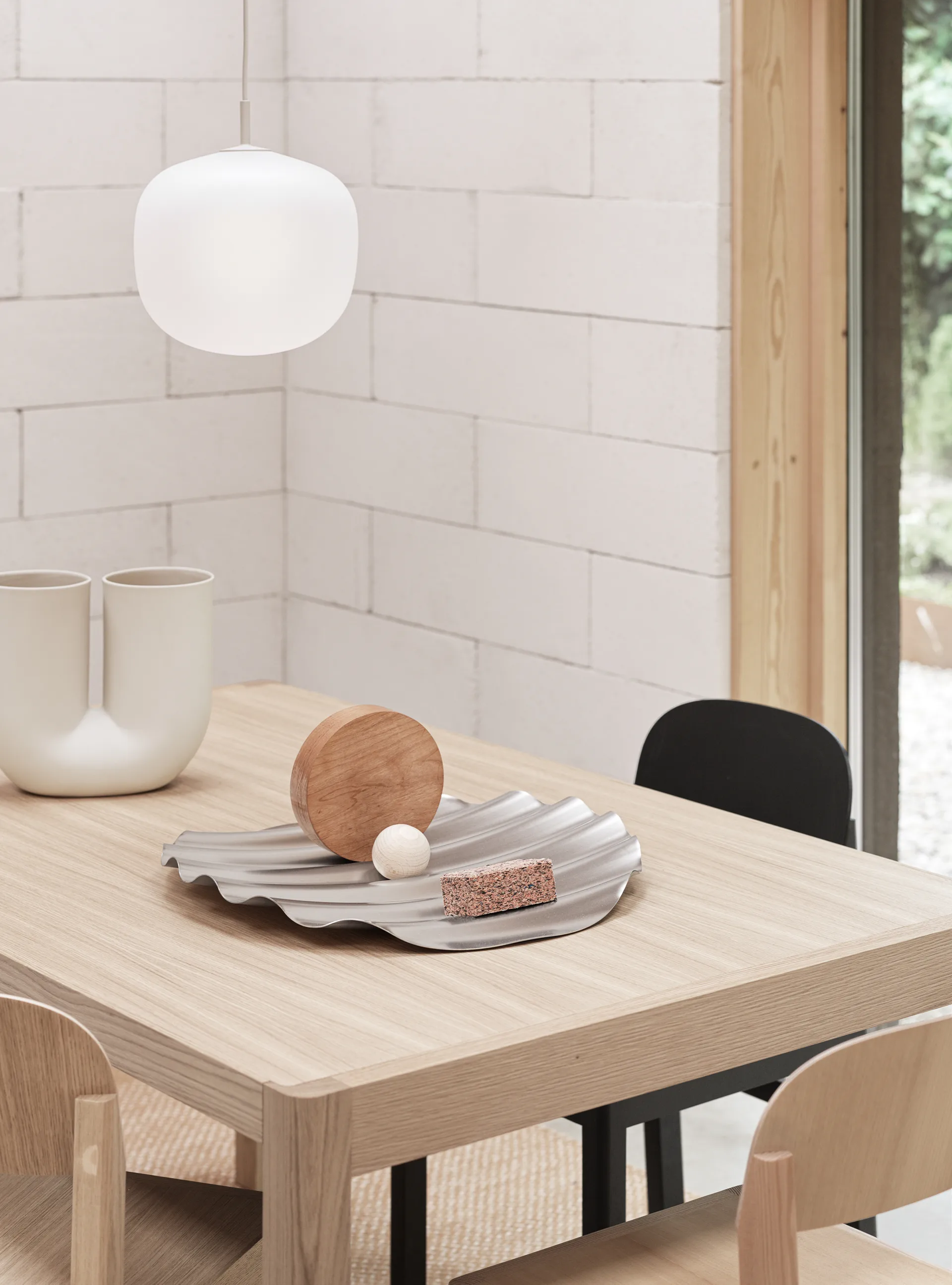 Tabuleiro Wave Ø50 cm, Aço inoxidável Muuto