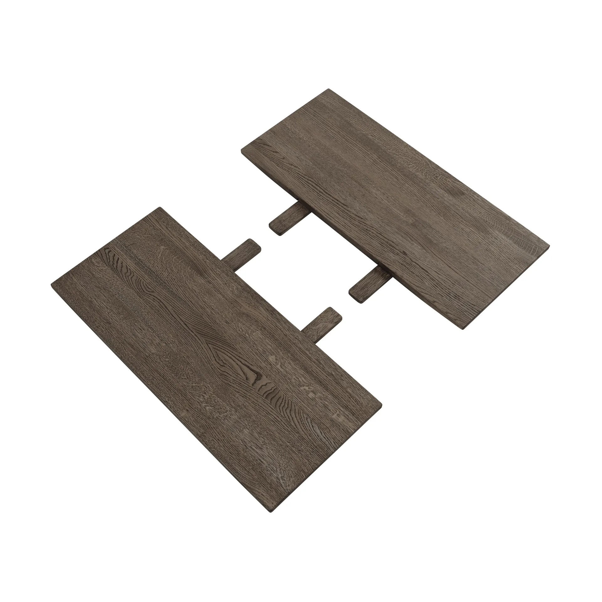 Tampo extensível Earnest Extendable, 2 un., Dark oiled oak Muuto