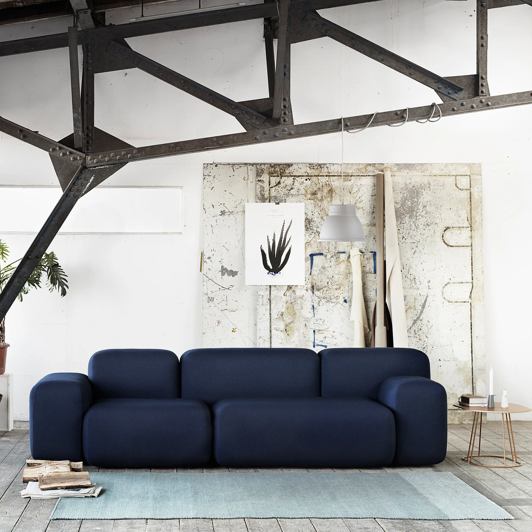Tapete Varjo 200x300 cm, azul Muuto