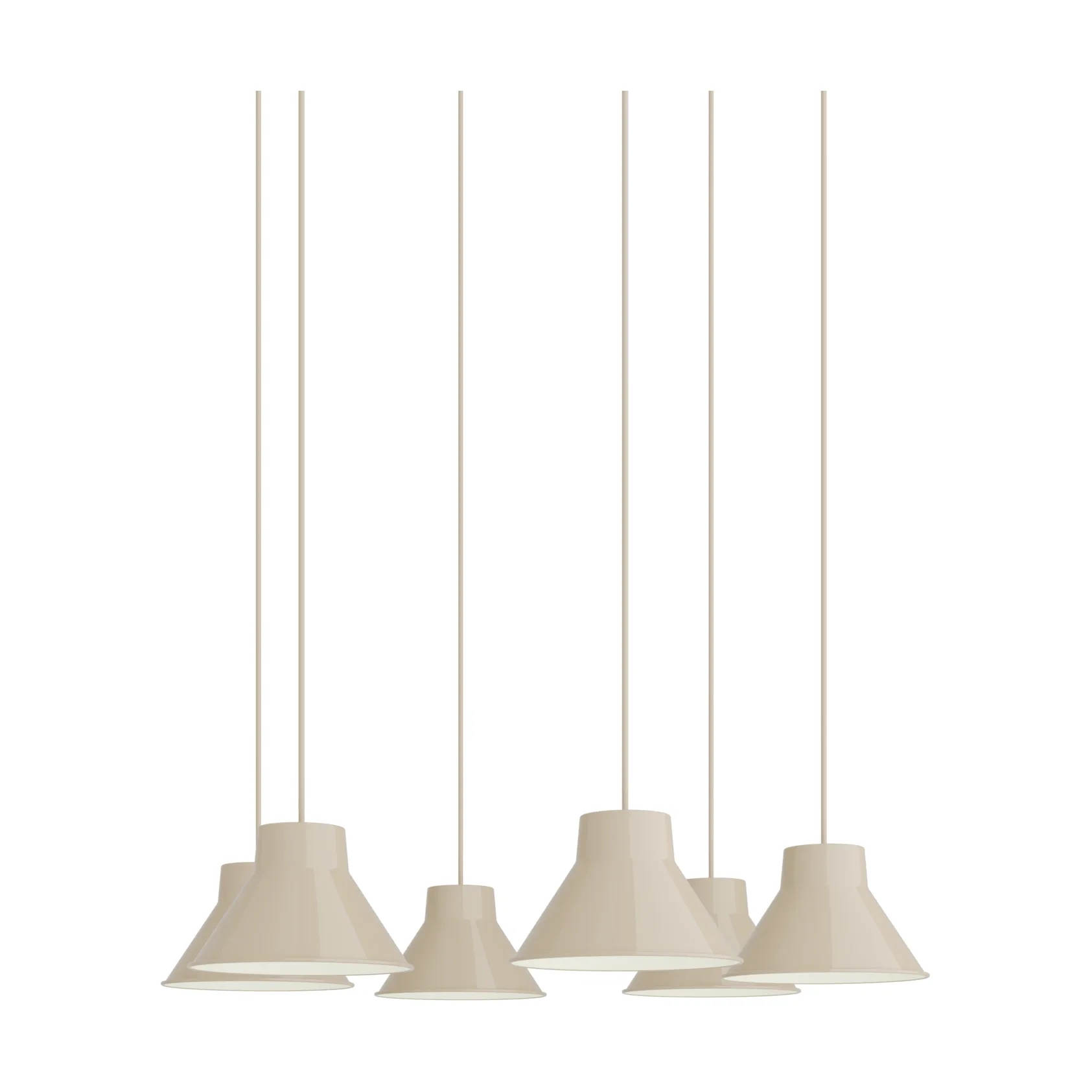 Top Pendant Cluster 6 candeeiro pendente, Areia, Ø21 cm Muuto