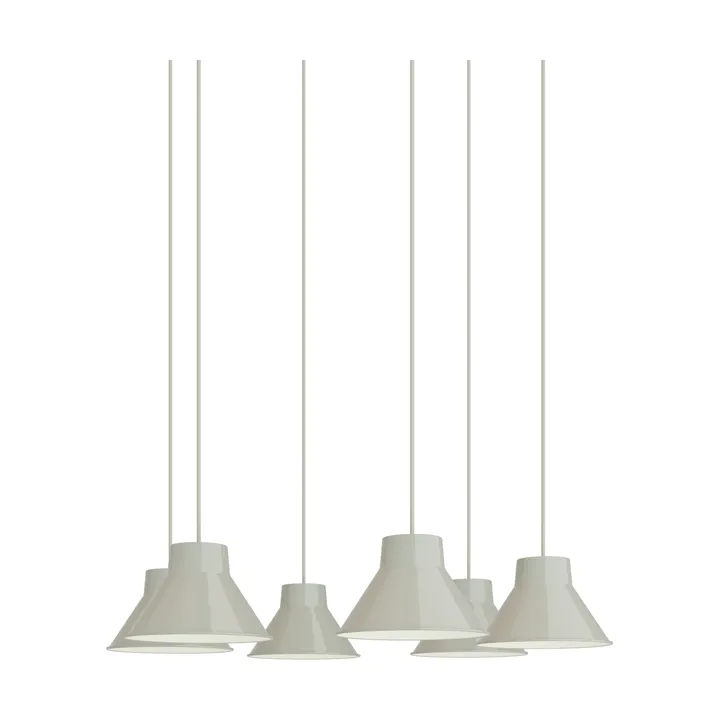 Top Pendant Cluster 6 candeeiro pendente - Grey, Ø21 cm - Muuto