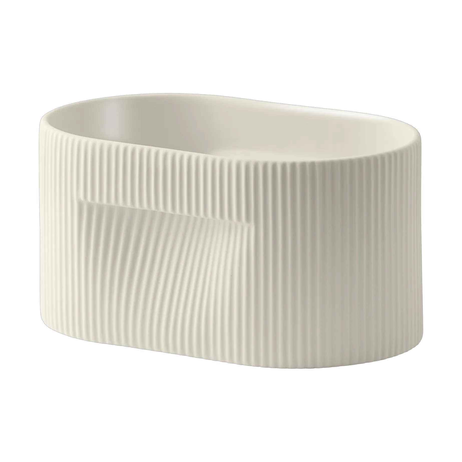Vaso de flores Ridge 13 cm, Off-white Muuto