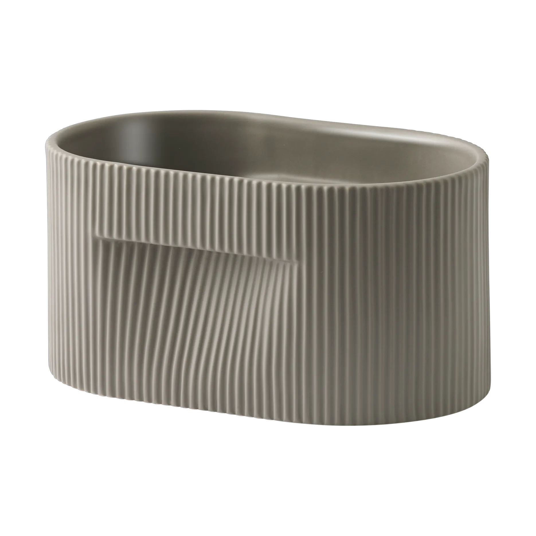 Vaso de flores Ridge 13 cm, Taupe Muuto