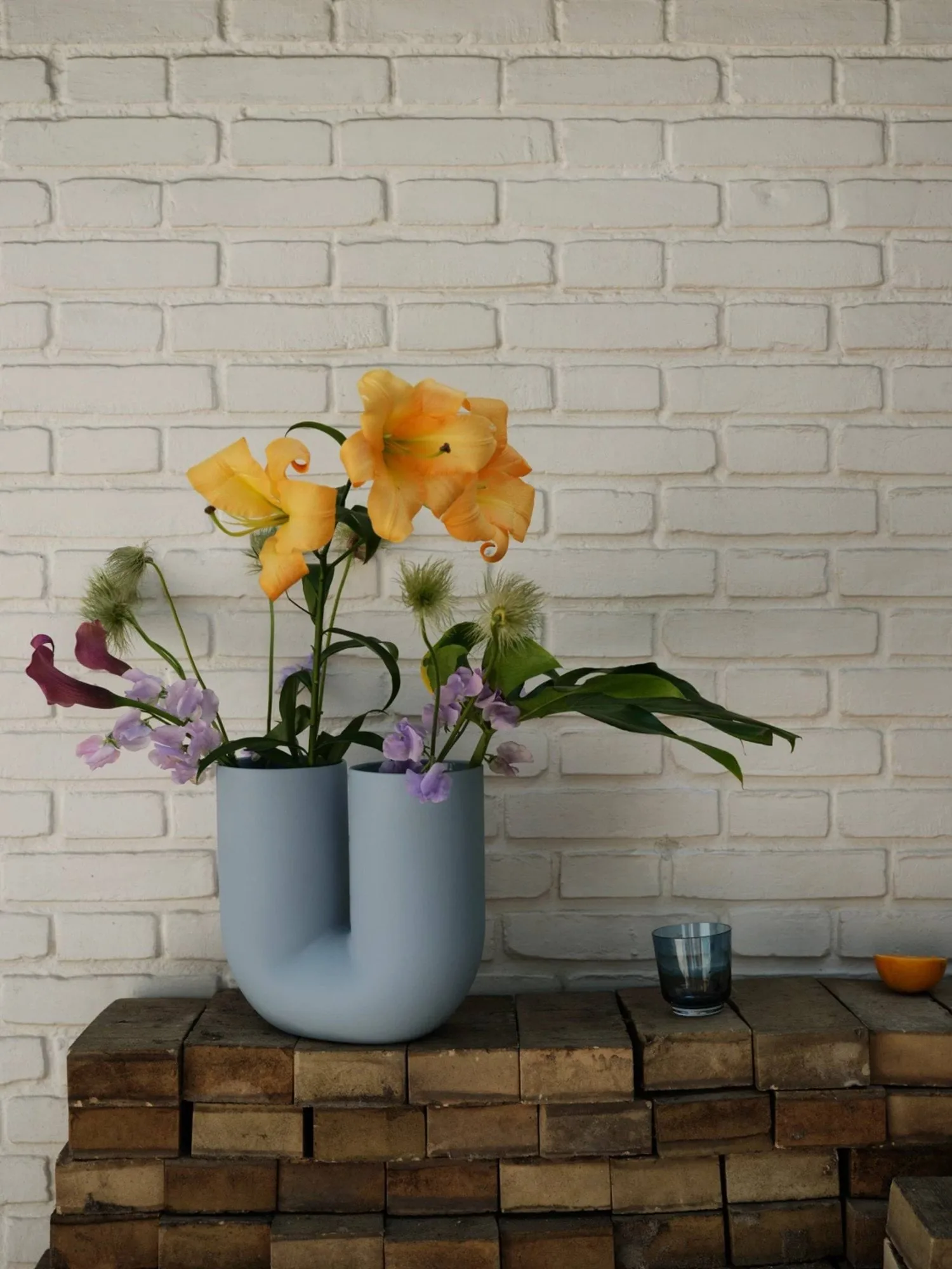 Vaso Kink 26 cm, azul claro Muuto