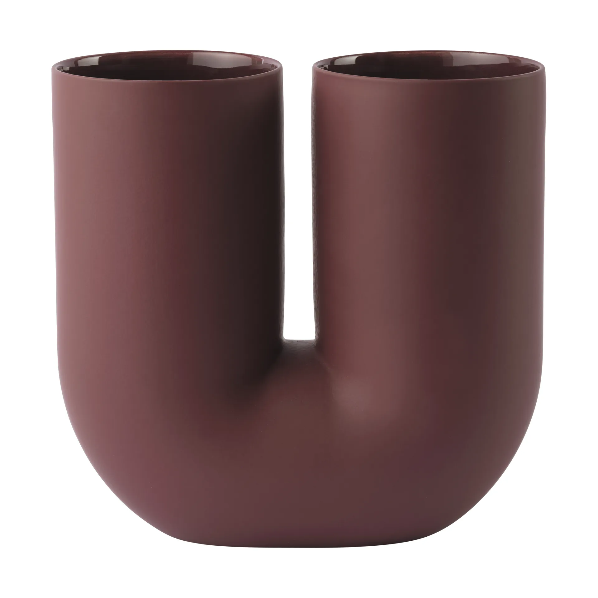 Vaso Kink 26 cm, Deep red Muuto