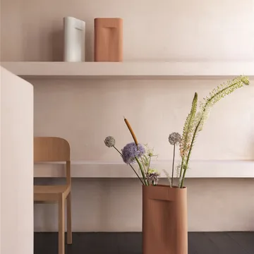 Vaso Ridge 35 cm - Terracotta - Muuto