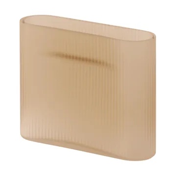Vaso Ridge vidro fosco 16,5 cm - Light orange - Muuto
