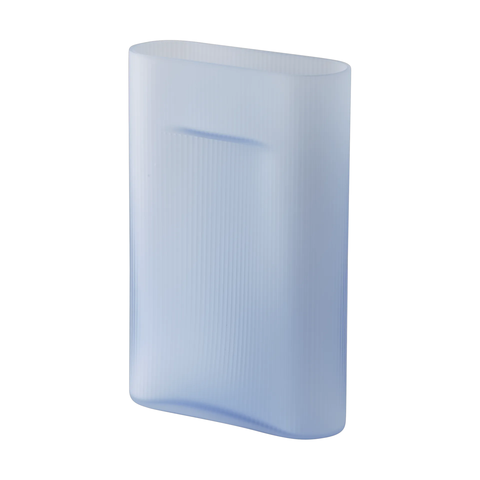 Vaso Ridge vidro fosco 35 cm, Light blue Muuto
