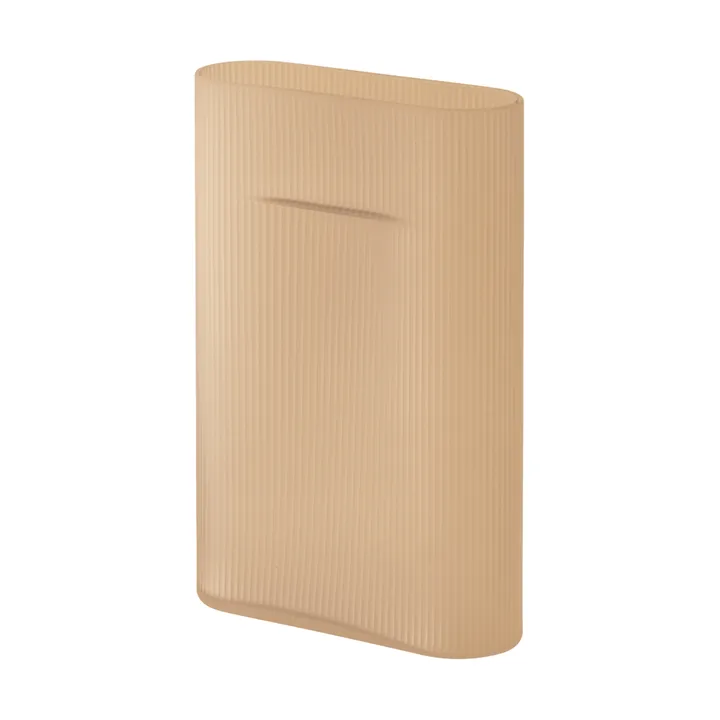 Vaso Ridge vidro fosco 35 cm - Light orange - Muuto