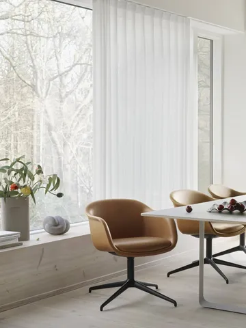 Vaso Ridge vidro fosco 35 cm - Light orange - Muuto