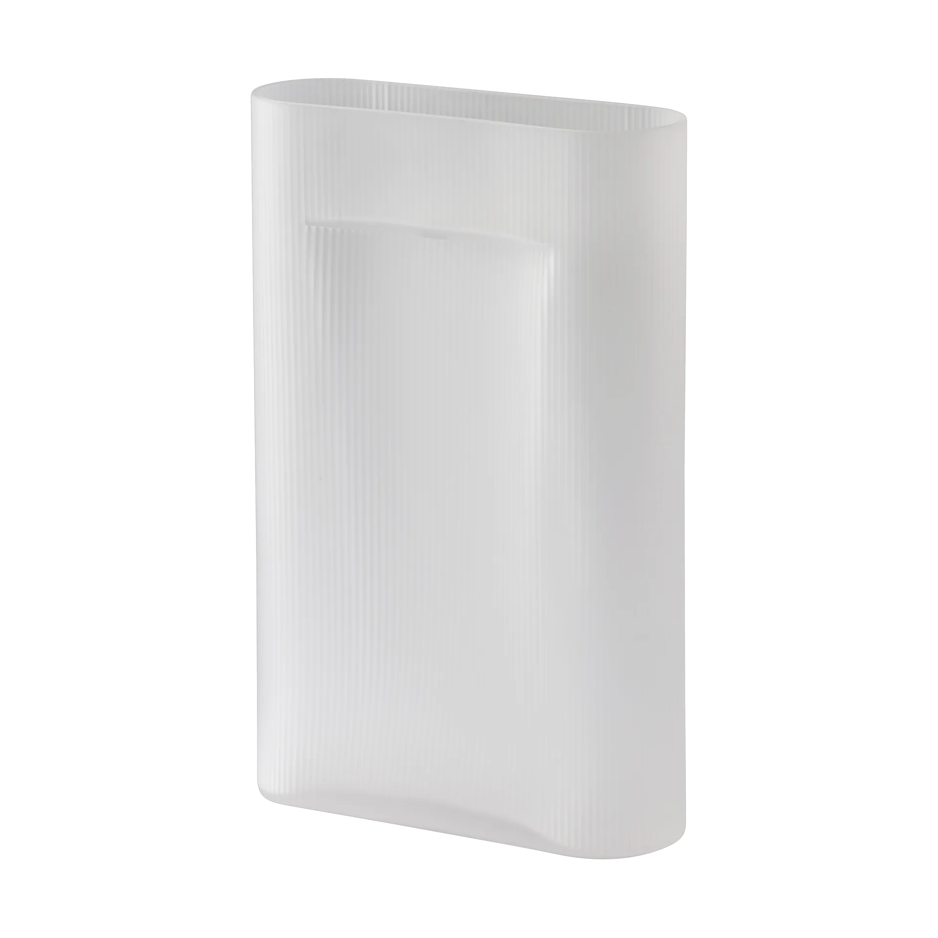 Vaso Ridge vidro fosco 48,5 cm, White Muuto