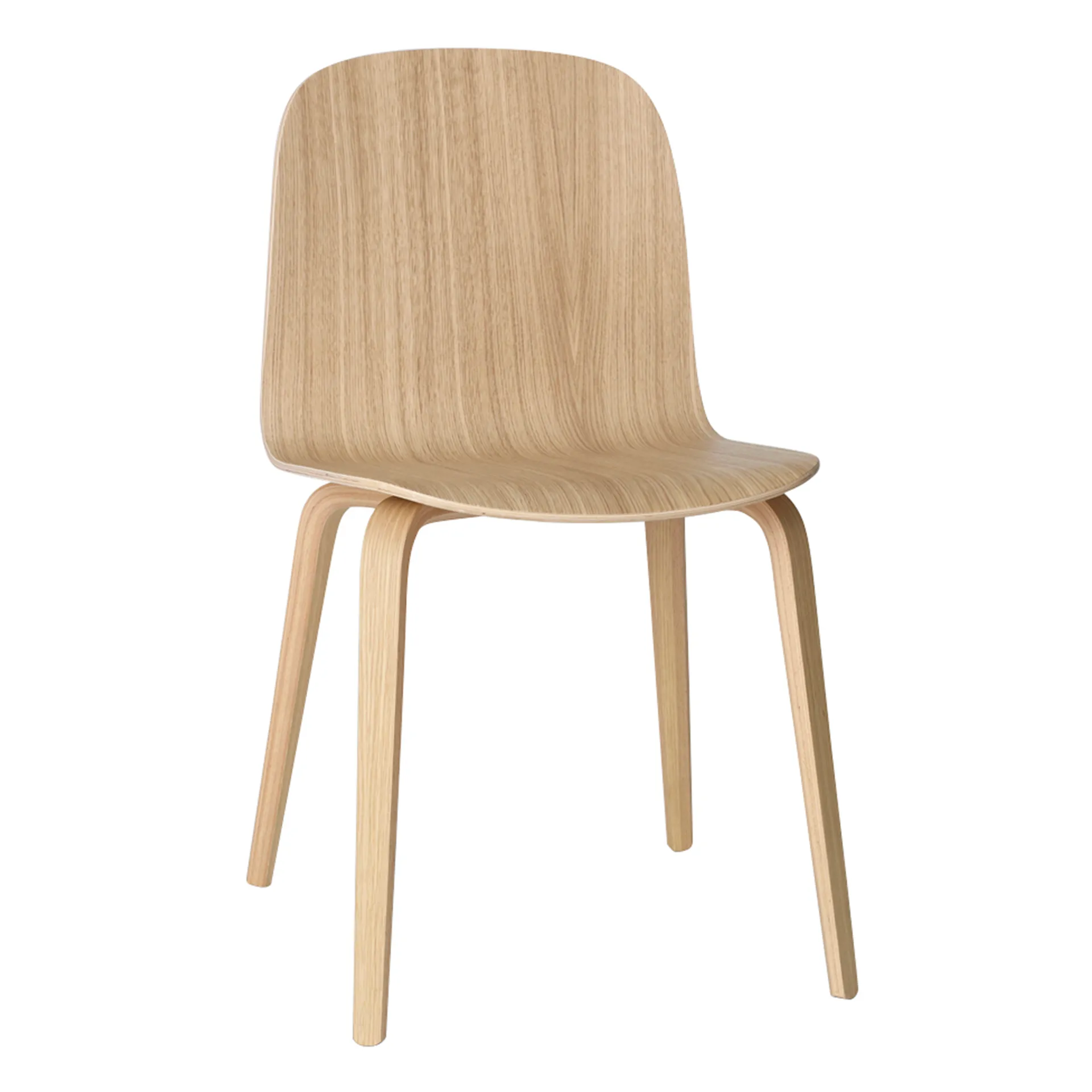 Visu cadeira com base em madeira, Oak Muuto