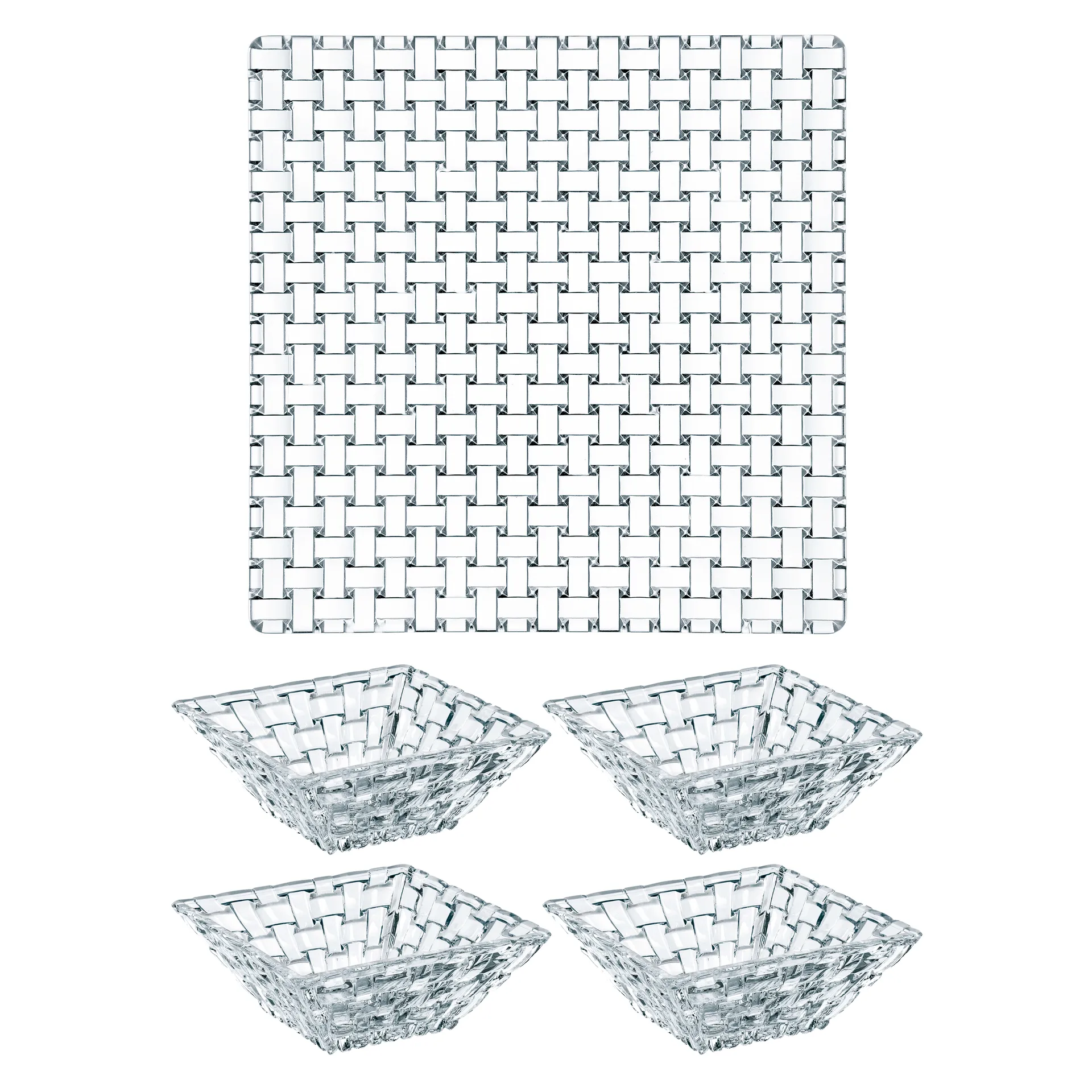 Conjunto de servir Bossa Nova 5 peças, transparente Nachtmann