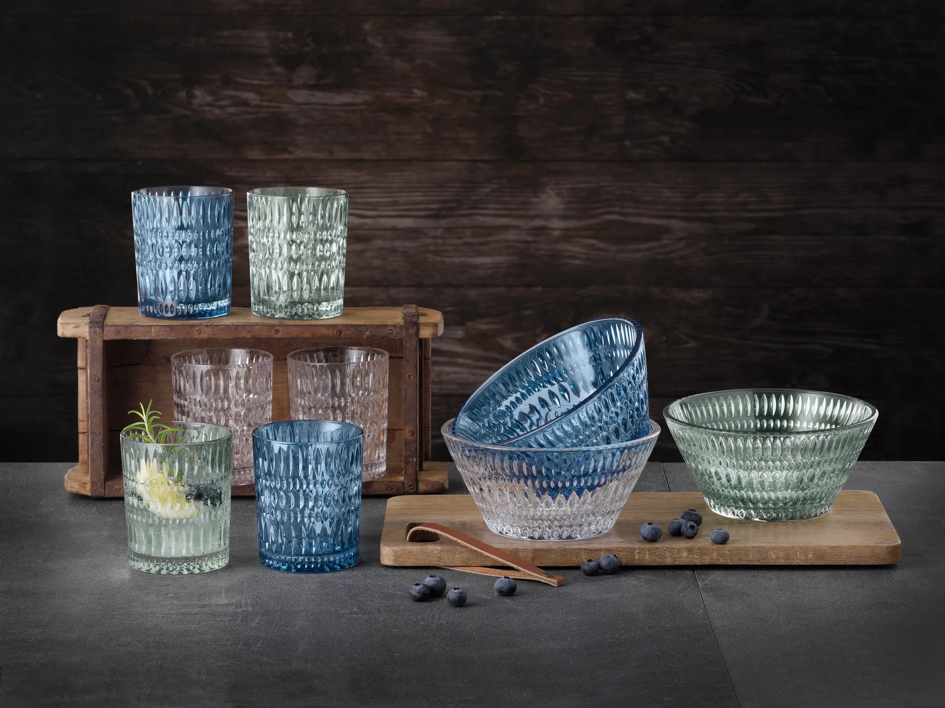 Copos tumbler Ethno 30,4 cl 2 un., Vintage blue Nachtmann