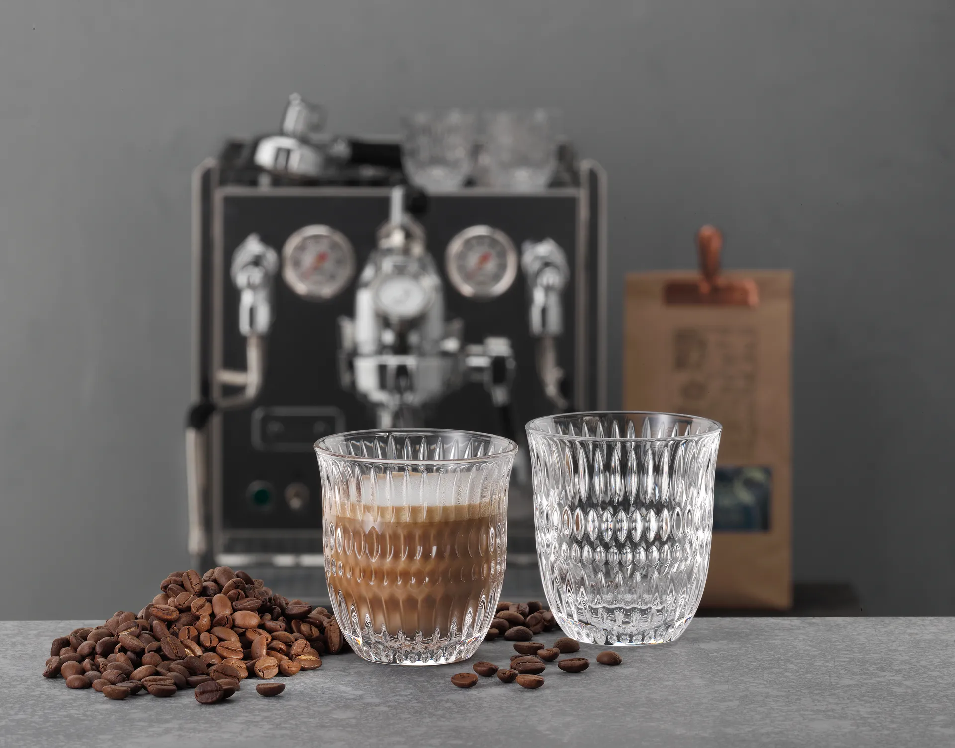 Ethno Barista Copo para Cappucino 23.4 cl 2 unid., Transparente Nachtmann