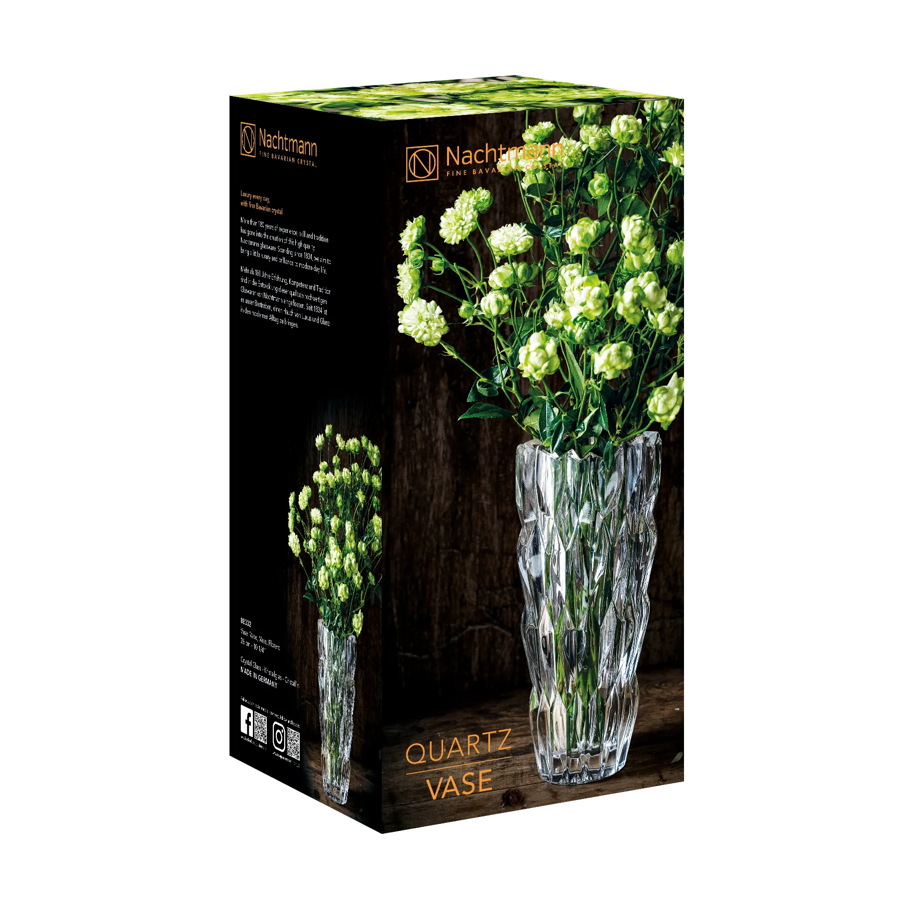 Vaso Quartz 26 cm, transparente Nachtmann
