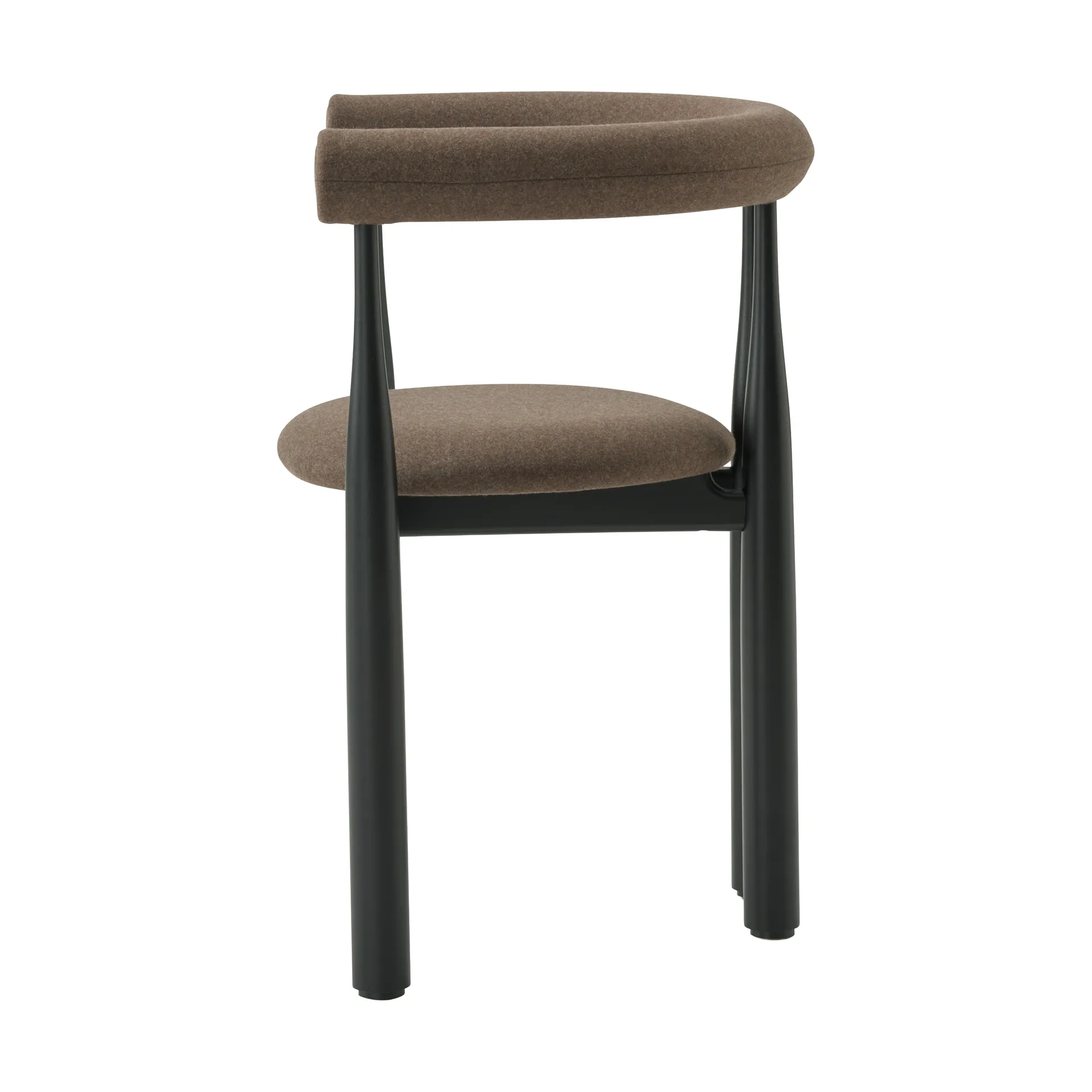 Bukowski cadeira de braços estofada, Preto, Wooly Plus 1008 New Works