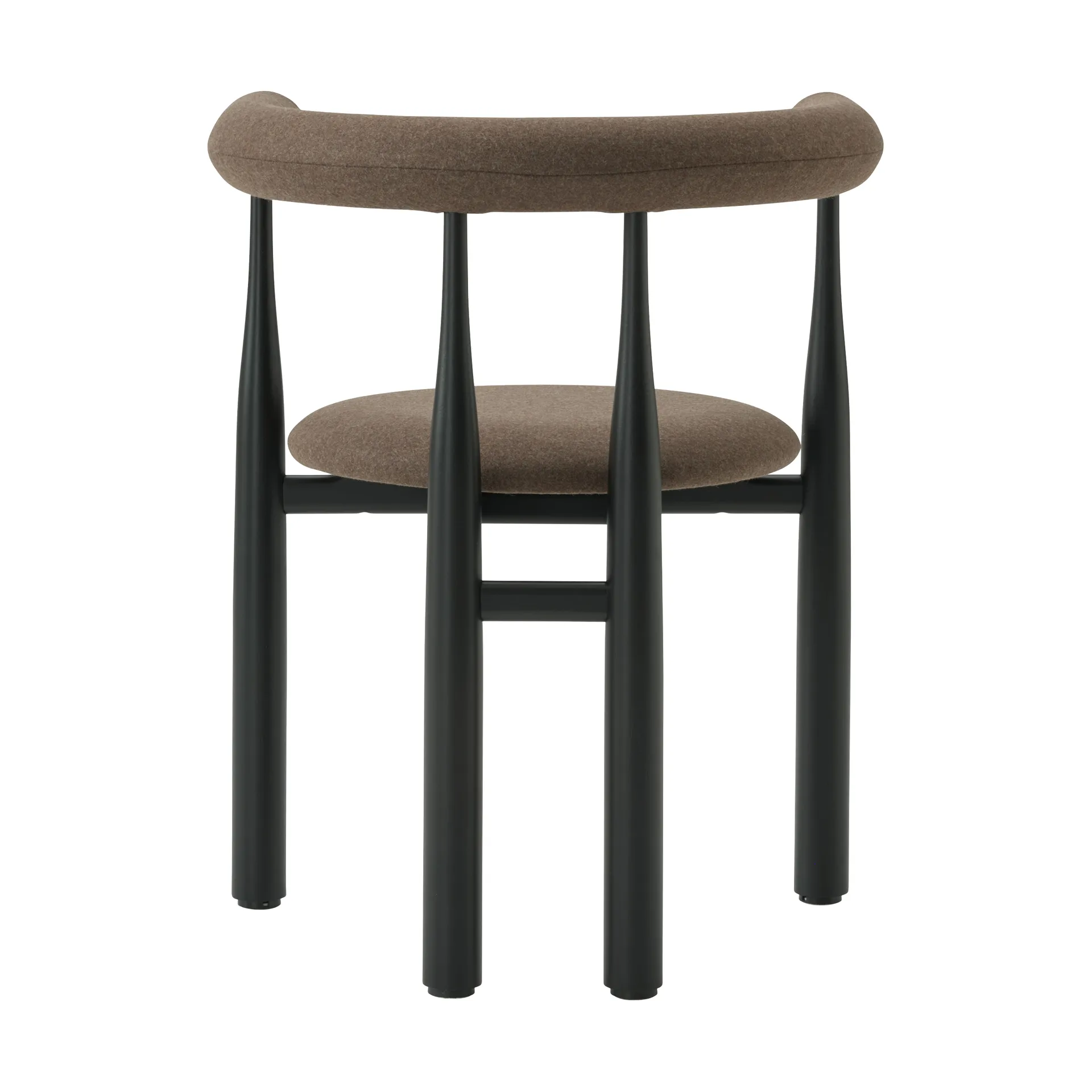 Bukowski cadeira de braços estofada, Preto, Wooly Plus 1008 New Works