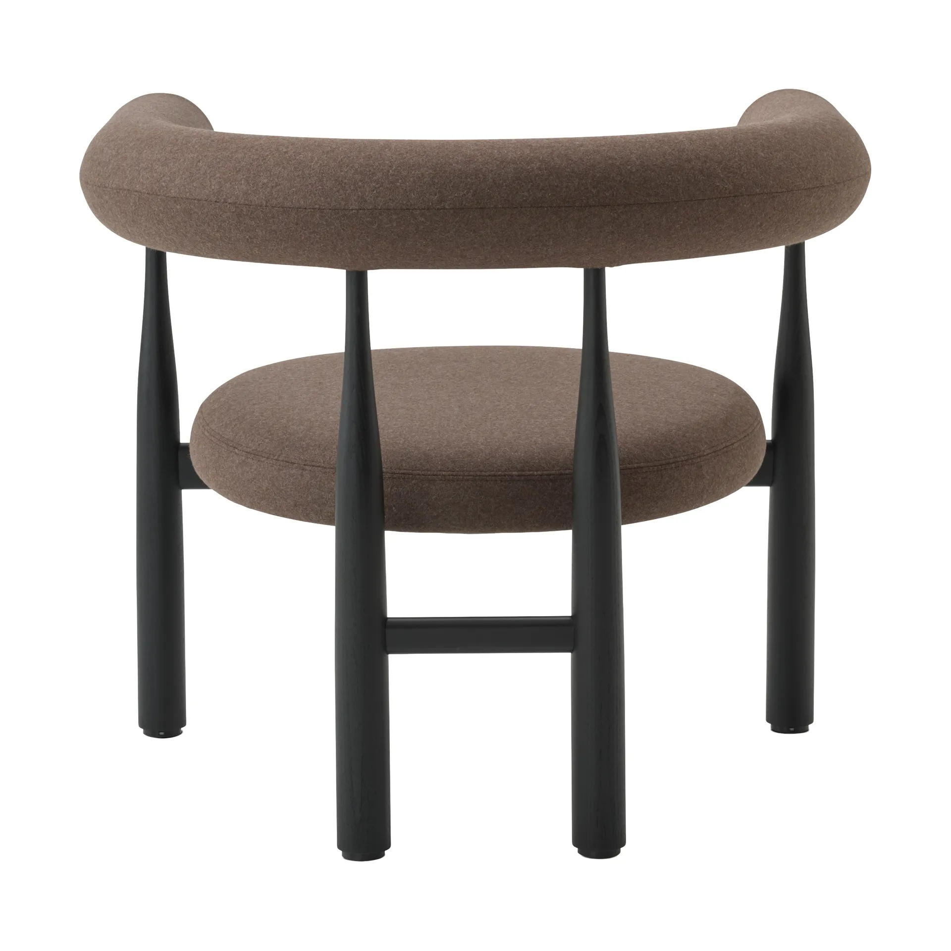 Bukowski cadeira lounge, Preto, Wooly Plus 1008 New Works