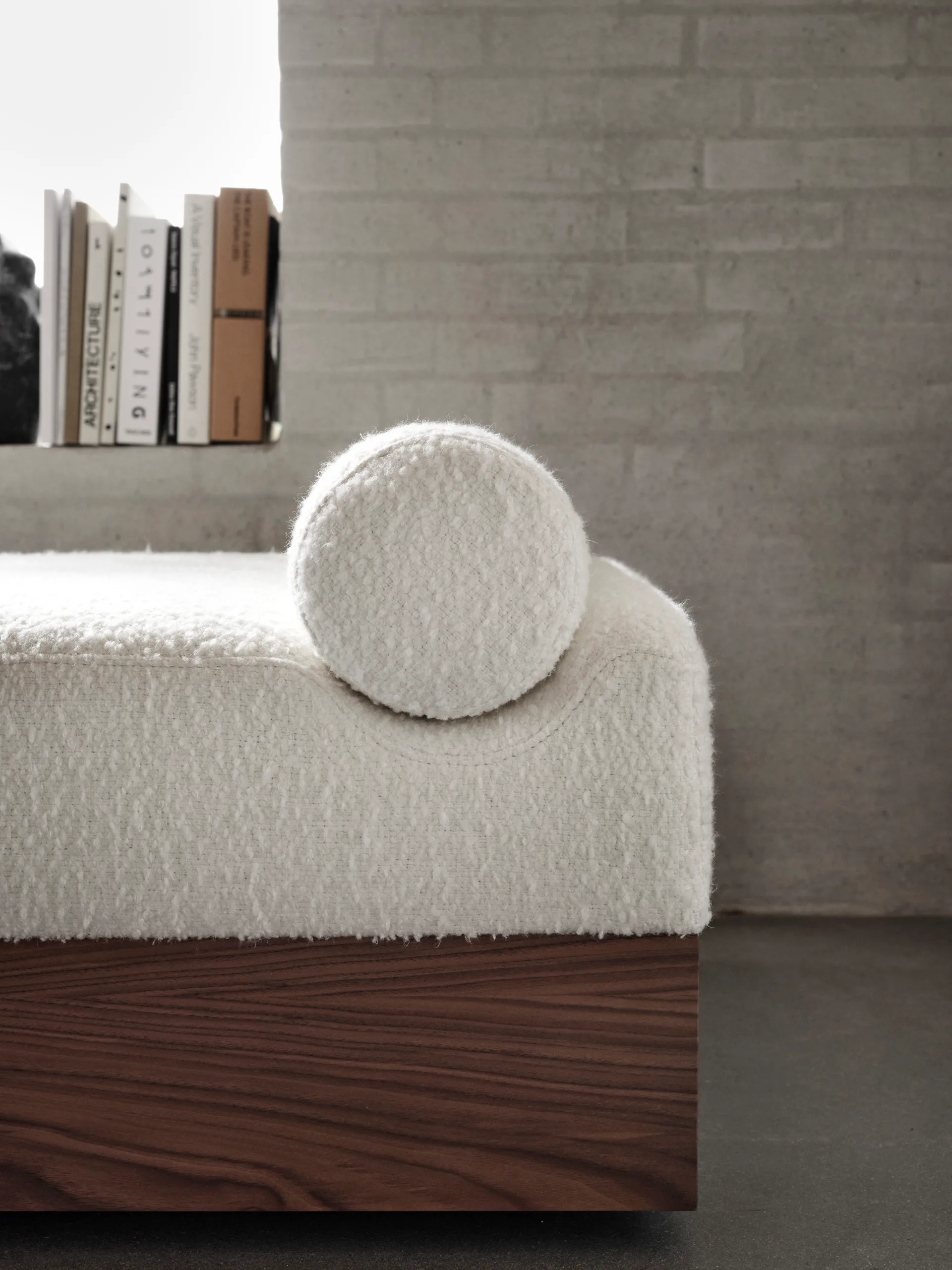 Cama de dia Mass 200x75x51 cm, Karakorum ivory 001-walnut New Works