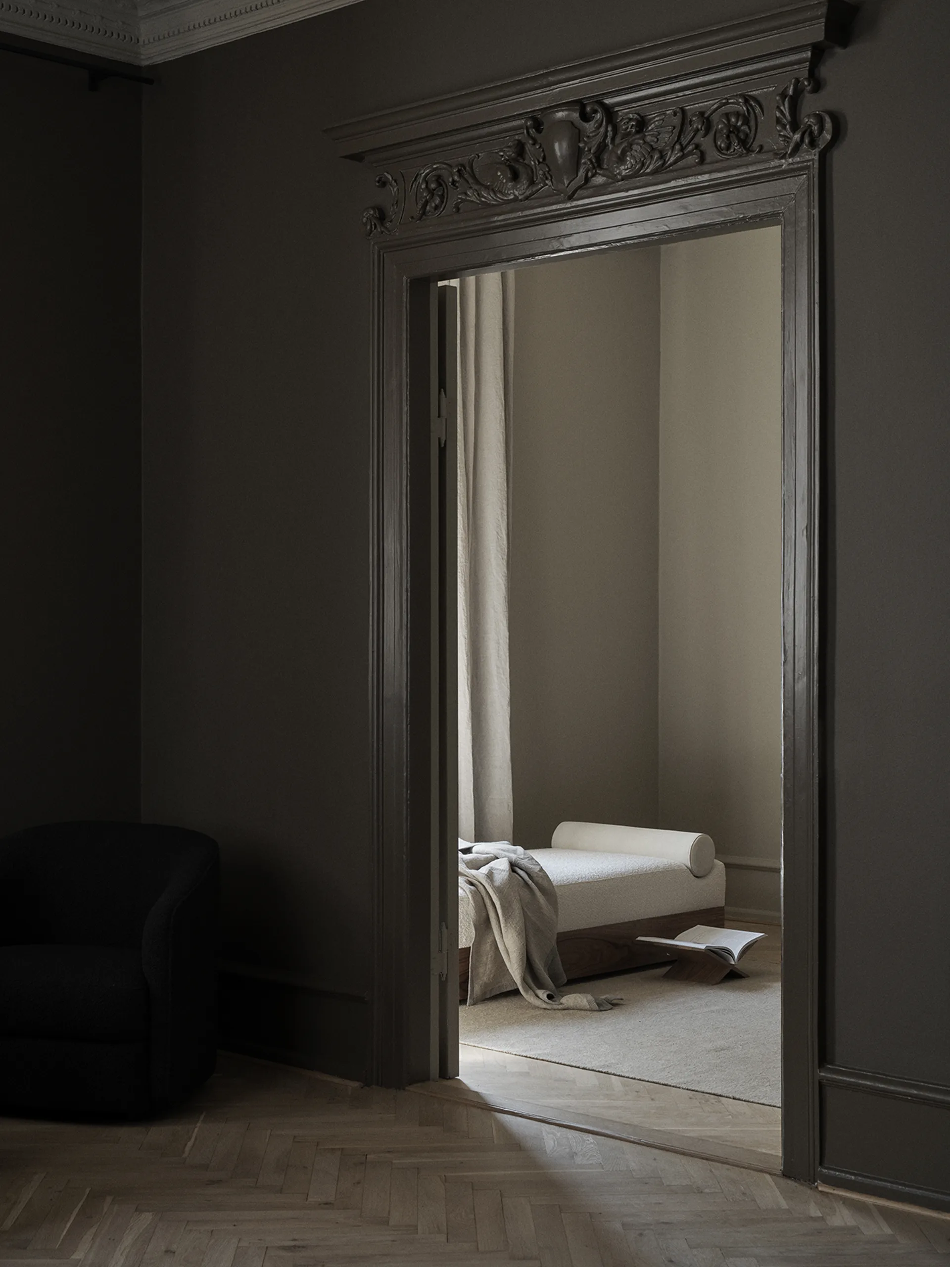 Cama de dia Mass 200x75x51 cm, Karakorum ivory 001-walnut New Works