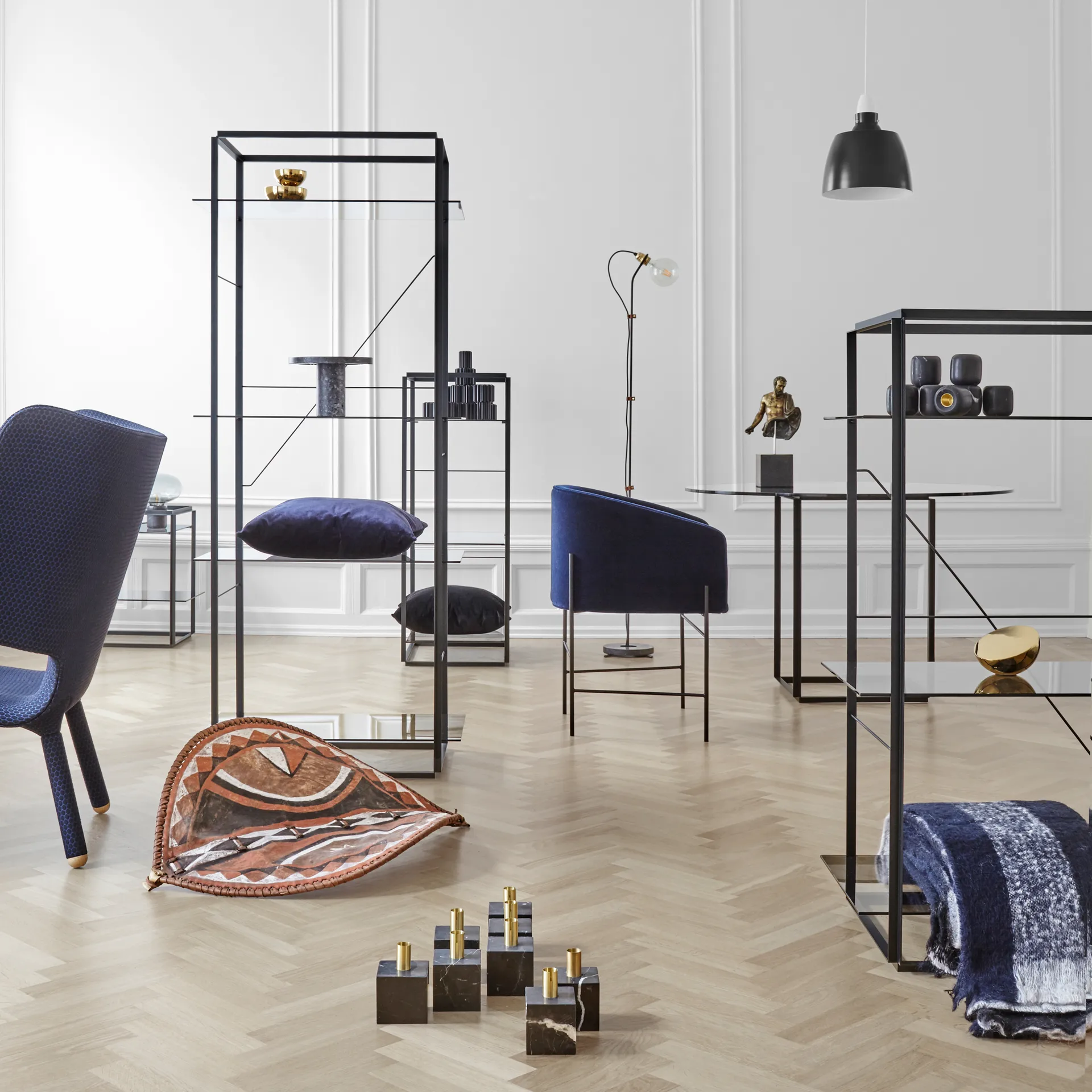 Candeeiro de mesa Core, Lundhs blue New Works