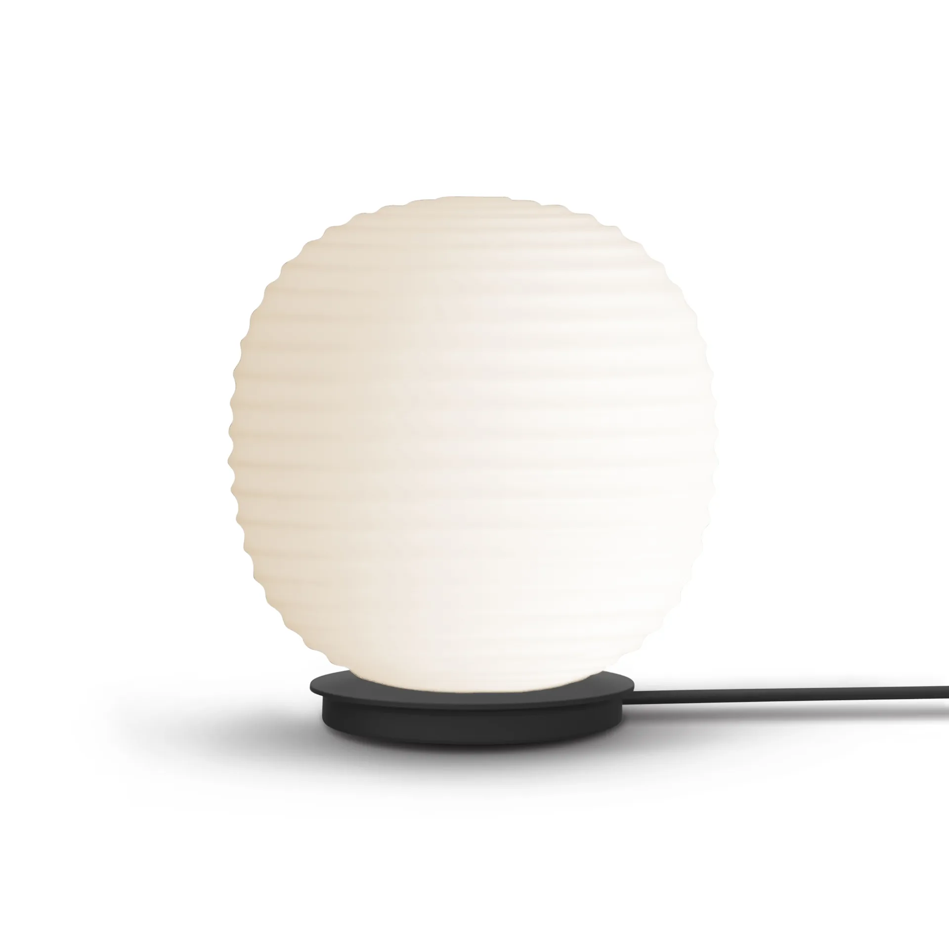 Candeeiro de mesa pequeno Lantern Globe, Frosted white opal glass New Works
