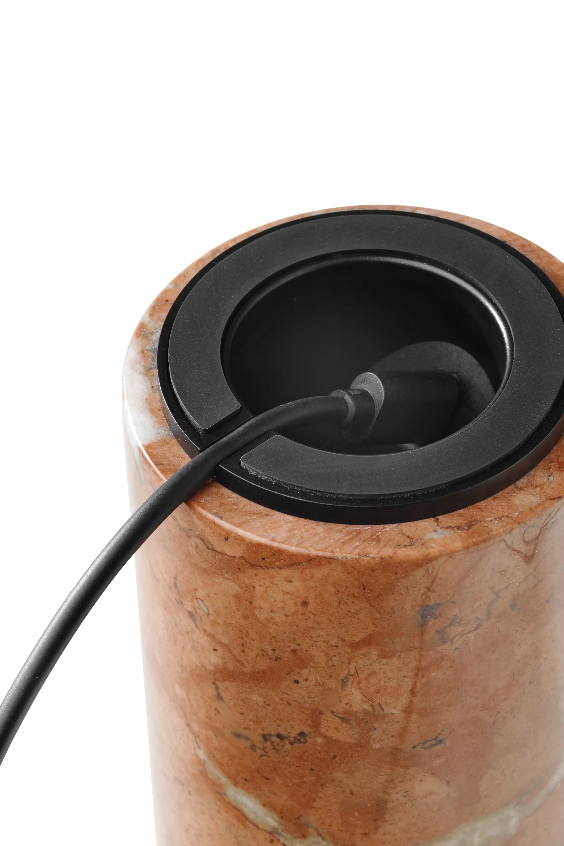 Candeeiro de mesa portátil Kizu, Breccia Pernice New Works