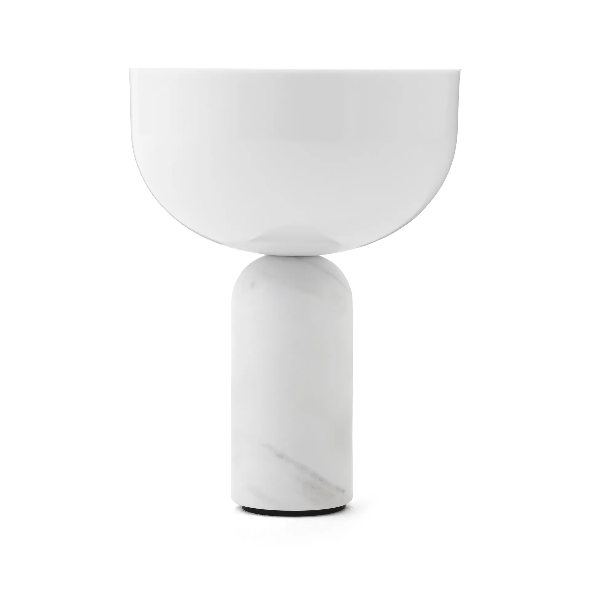Candeeiro de mesa portátil Kizu, White marble New Works