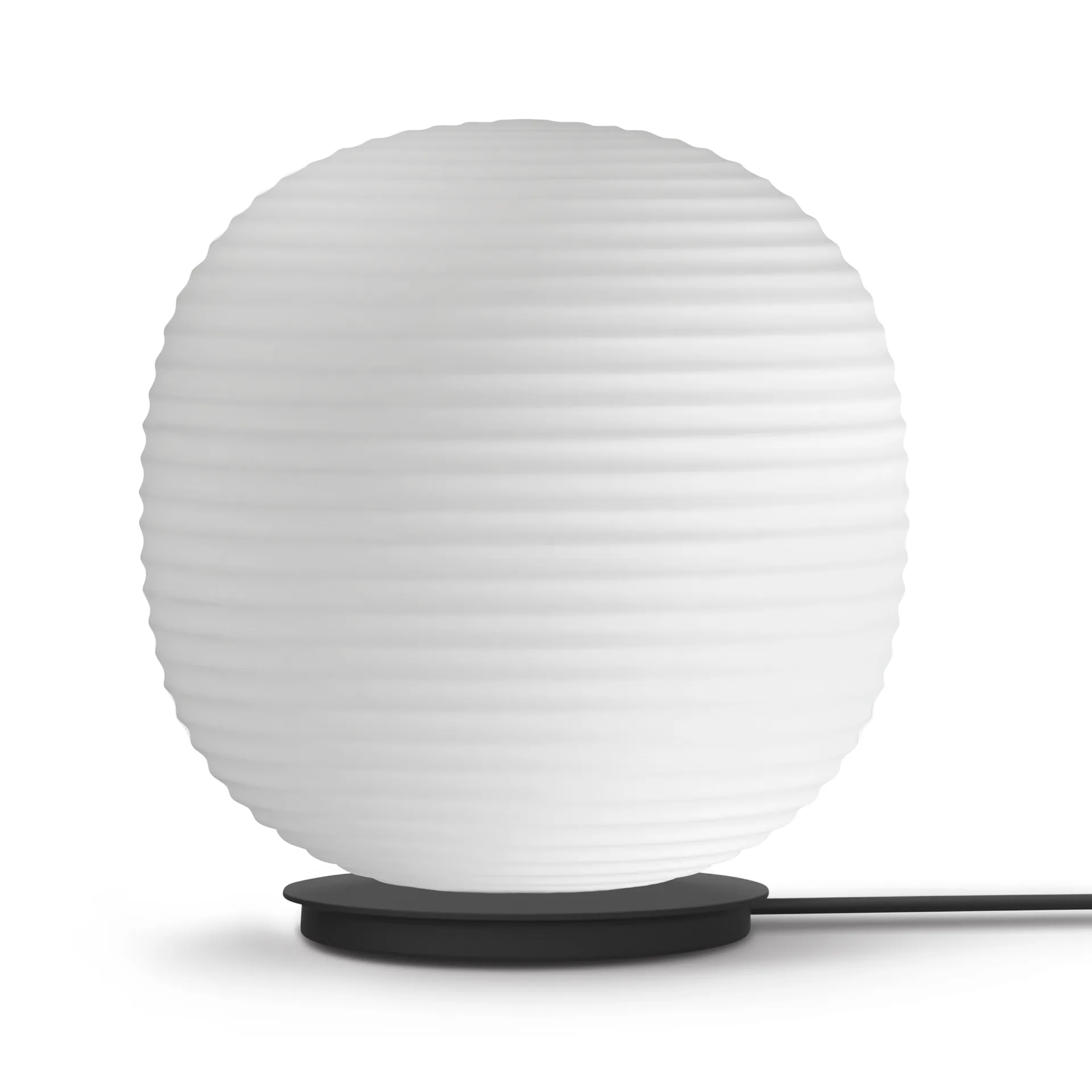 Candeeiro de pé grande Lantern Globe, Frosted white opal glass New Works