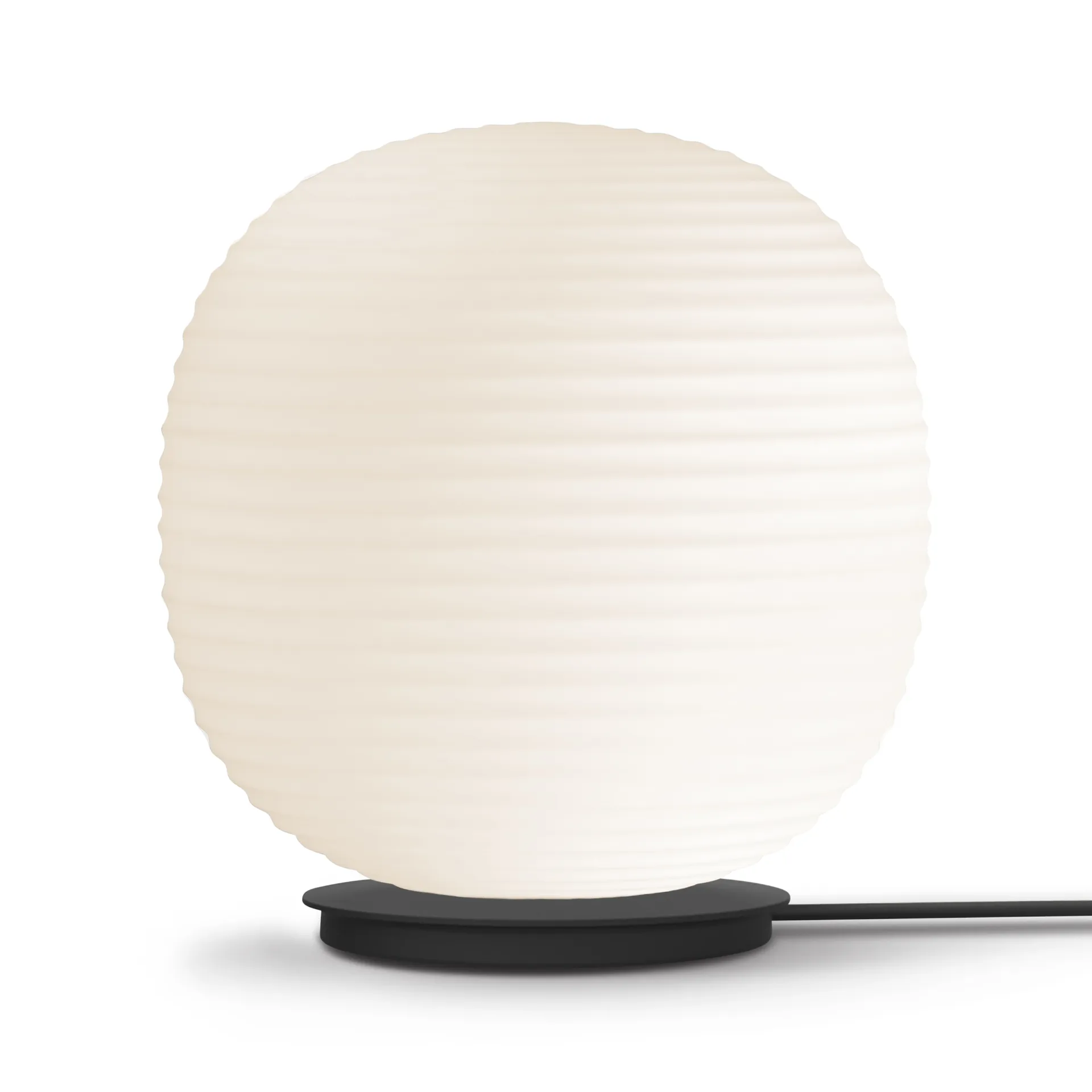 Candeeiro de pé grande Lantern Globe, Frosted white opal glass New Works