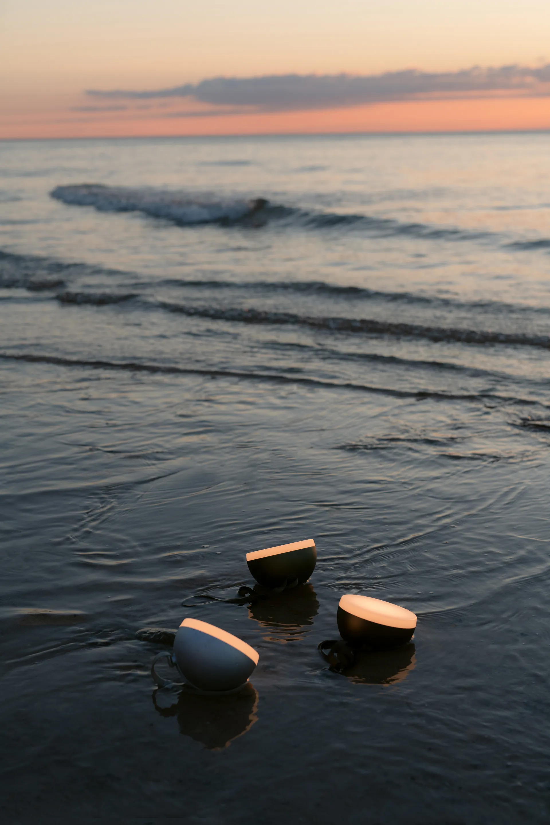 Candeeiro portátil Sphere, Warm grey New Works