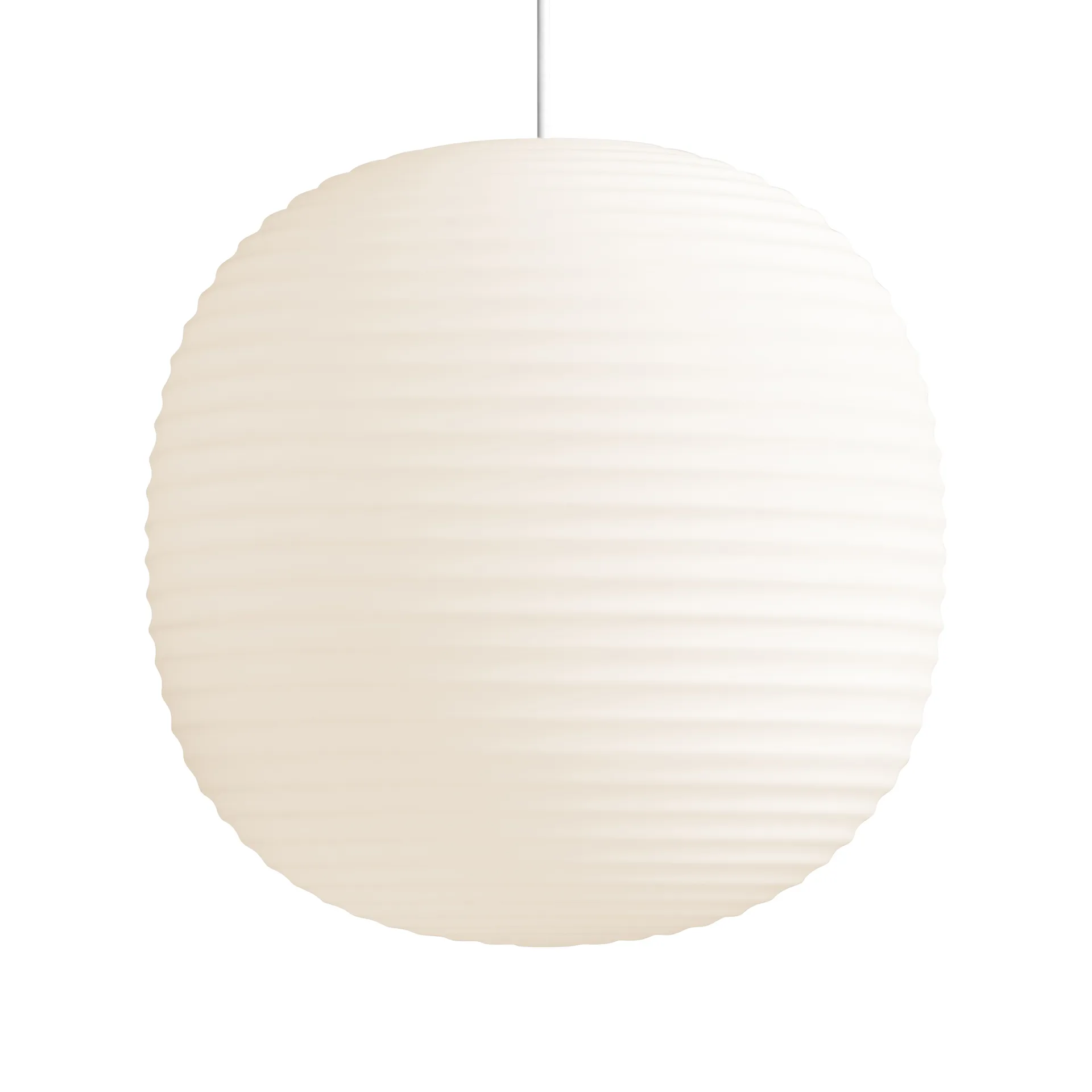 Candeeiro suspenso grande Lantern, Frosted white opal glass New Works
