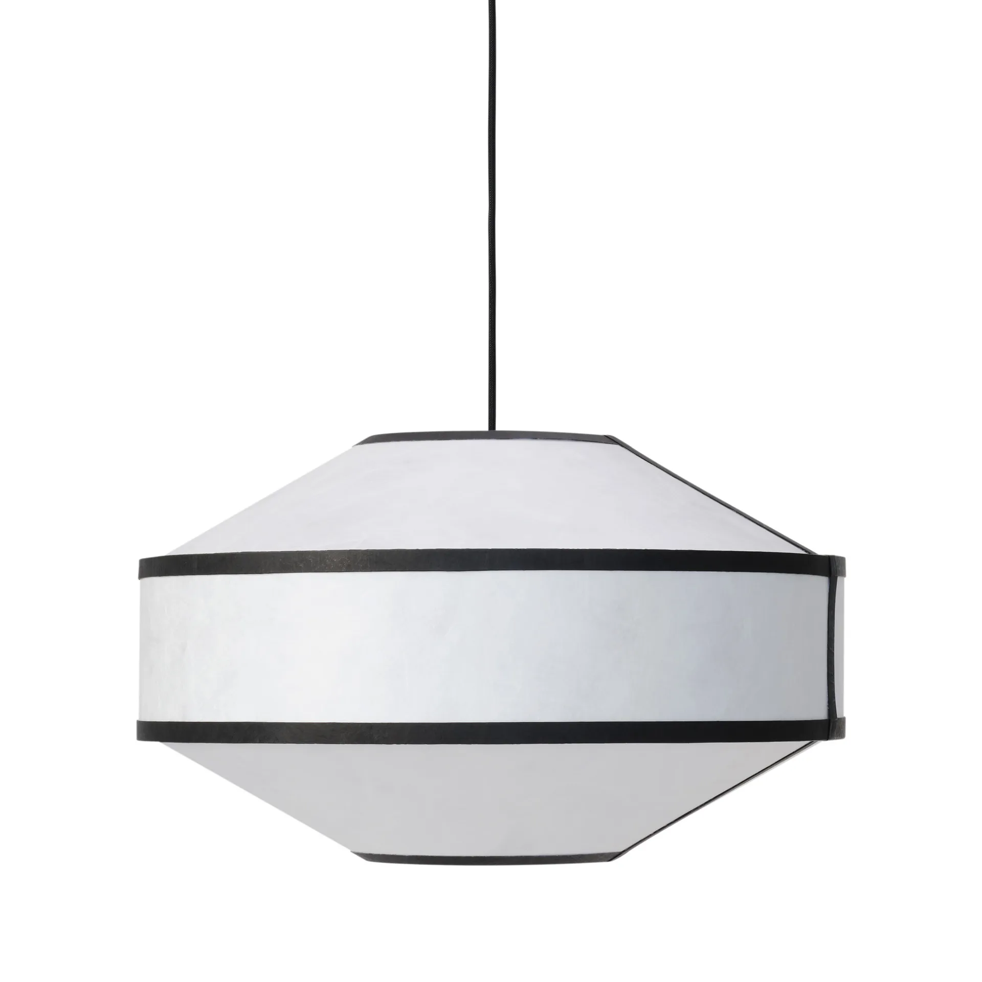 Candeeiro suspenso Kite Ø55 cm, White-black New Works