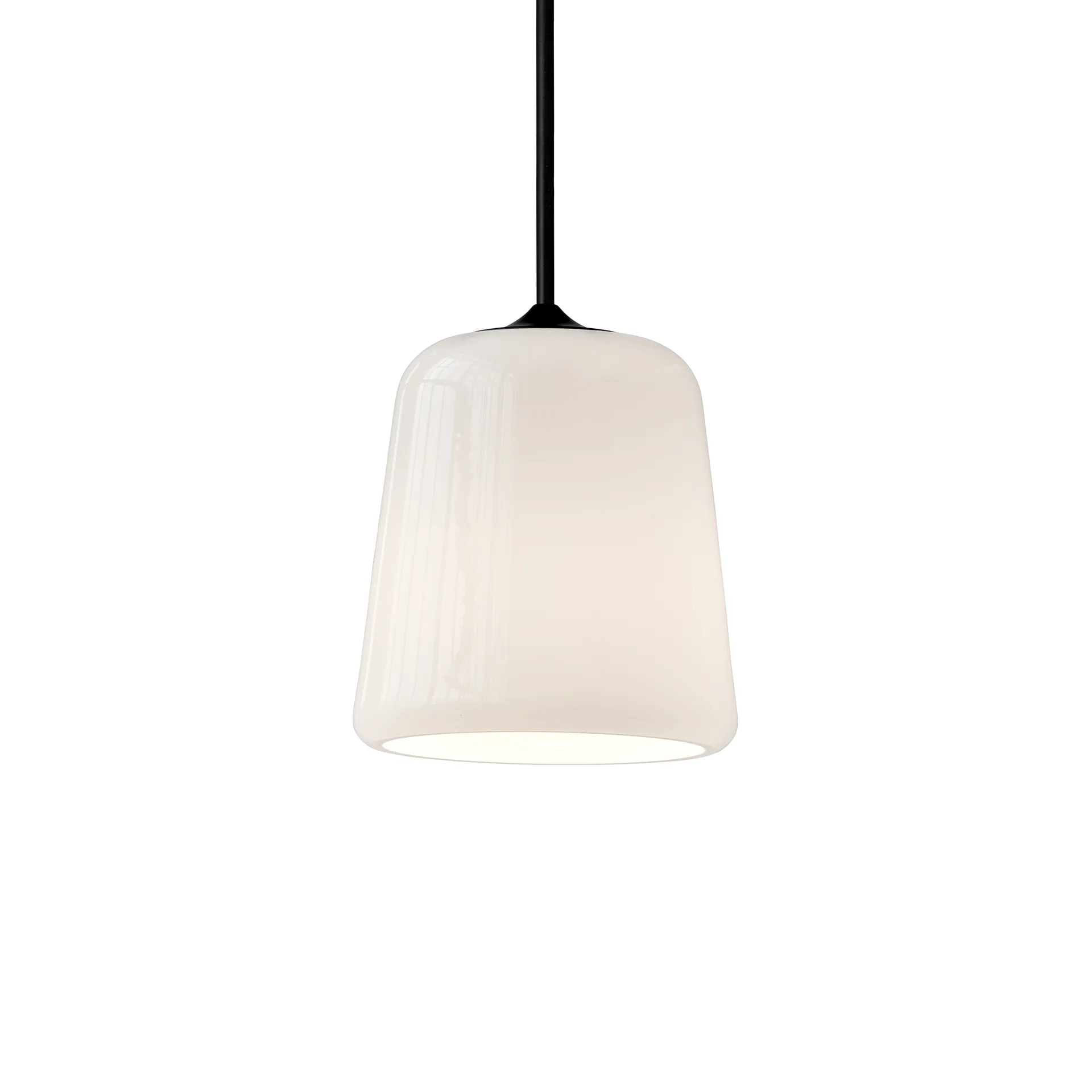 Candeeiro suspenso Material, White opal glass New Works