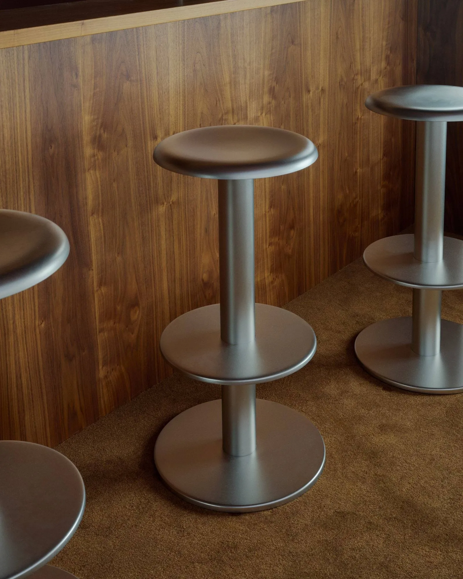 Coupe banco de bar, Aço inoxidável, 76 cm New Works