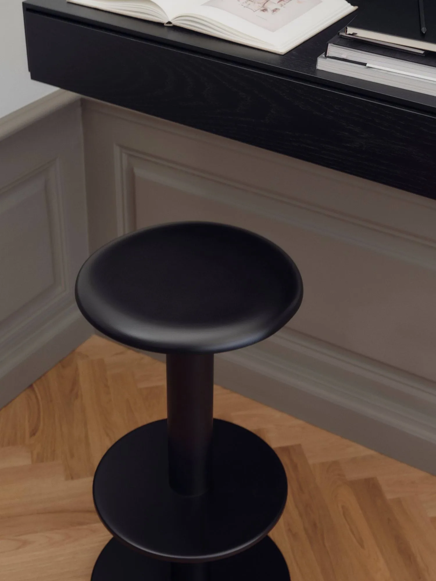 Coupe banco de bar, Preto, 76 cm New Works