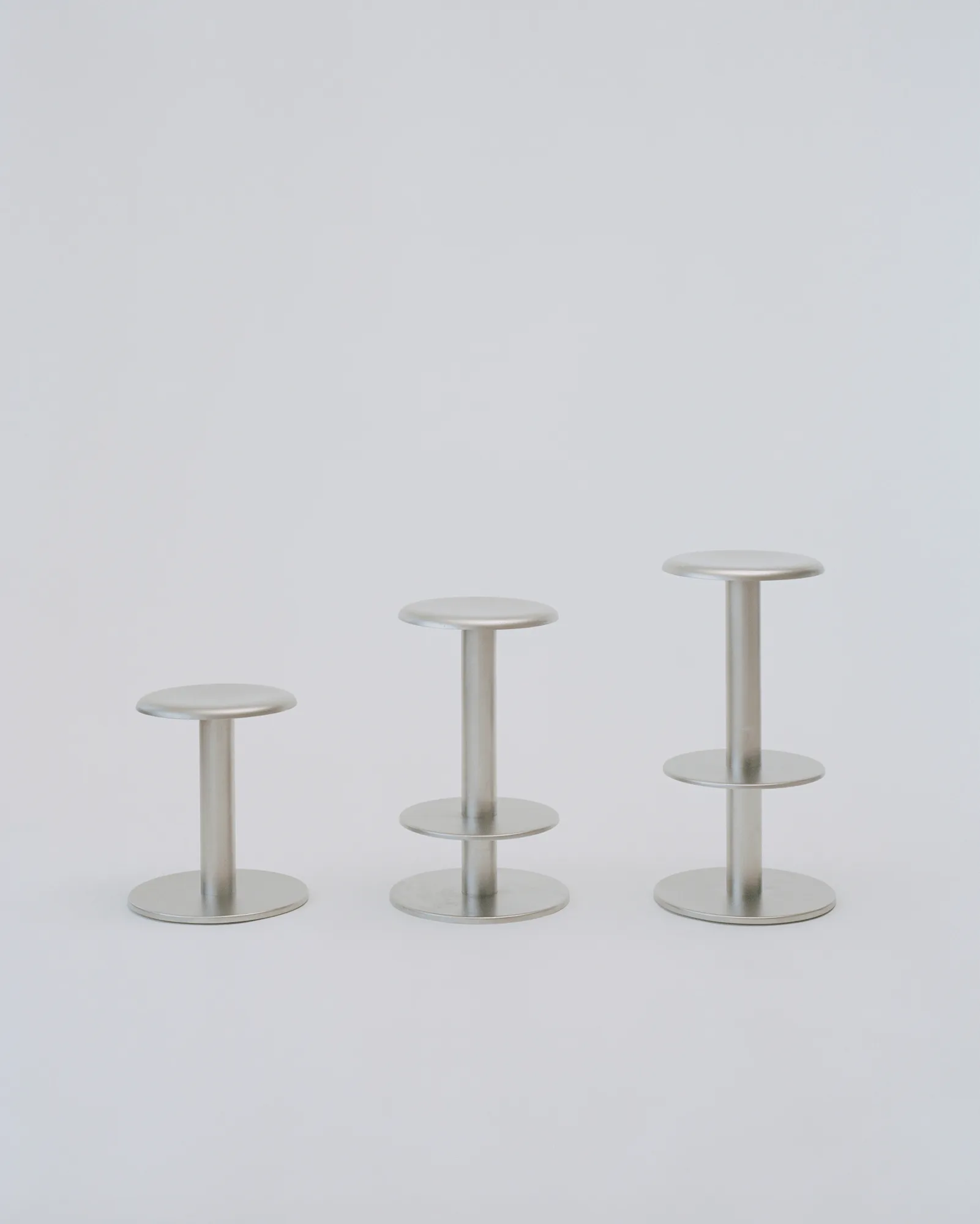 Coupe banco redondo, Aço inoxidável, Ø40x46 cm New Works