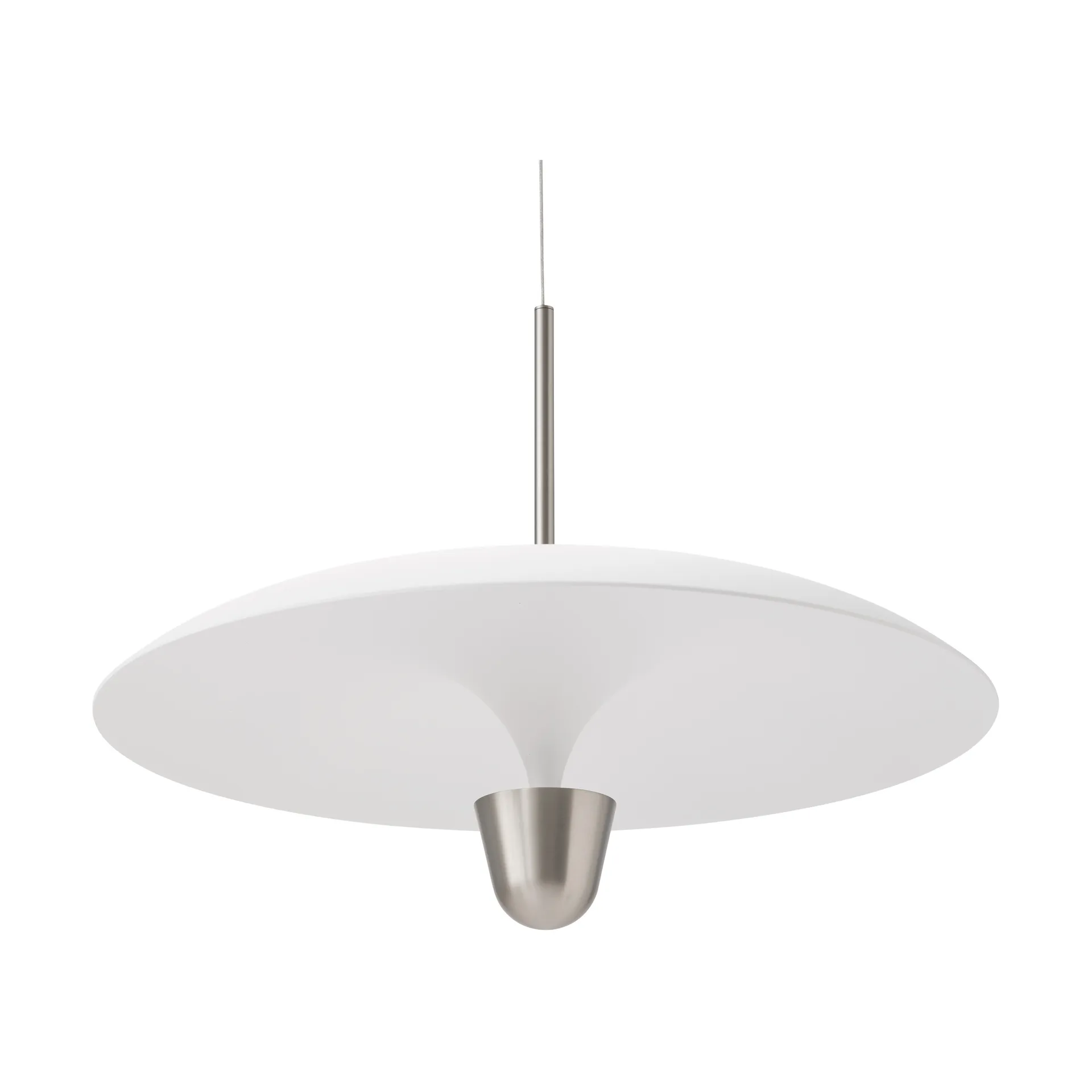 Kantarell candeeiro pendente Ø55 cm, Niquelado New Works