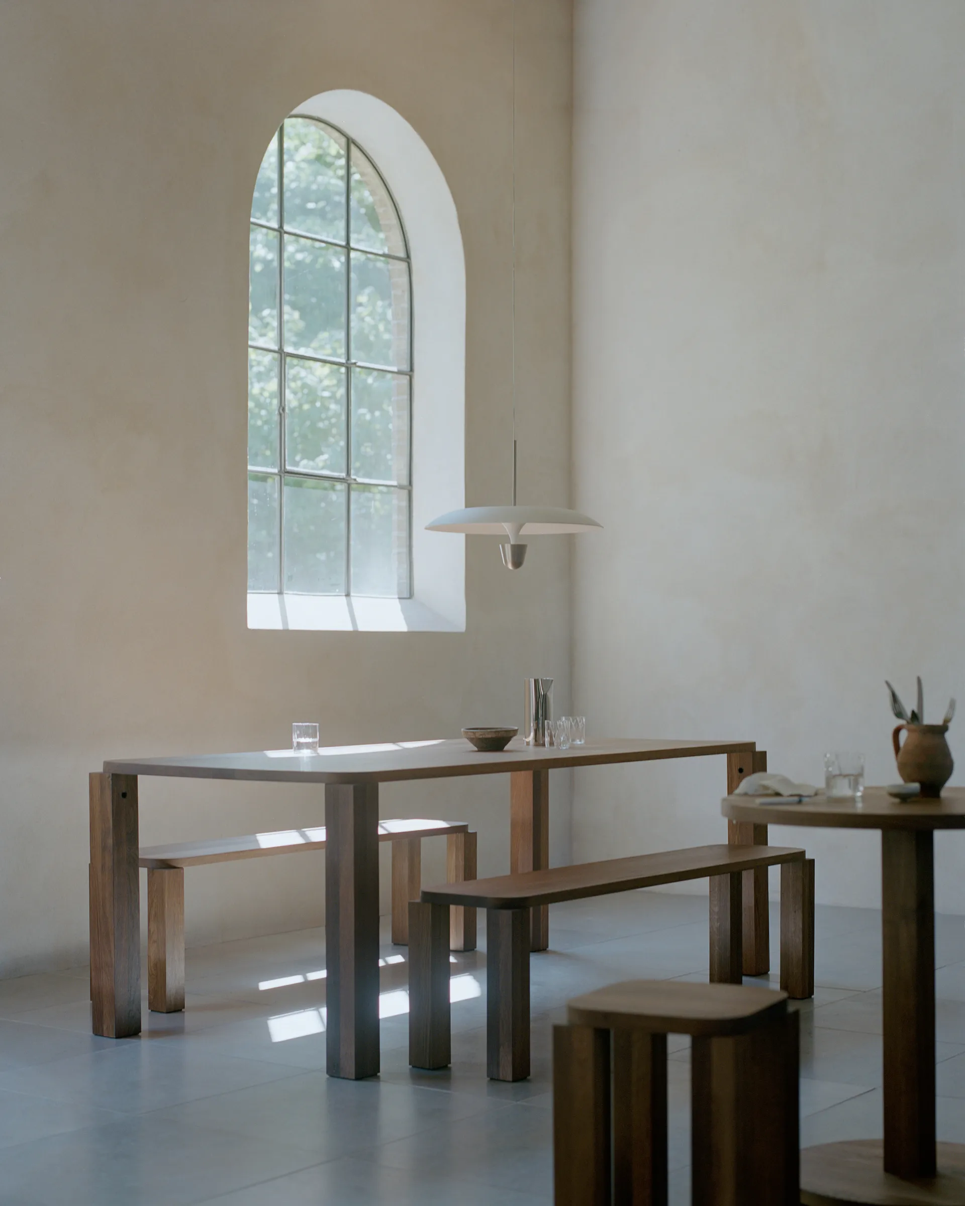 Kantarell candeeiro pendente Ø55 cm, Niquelado New Works