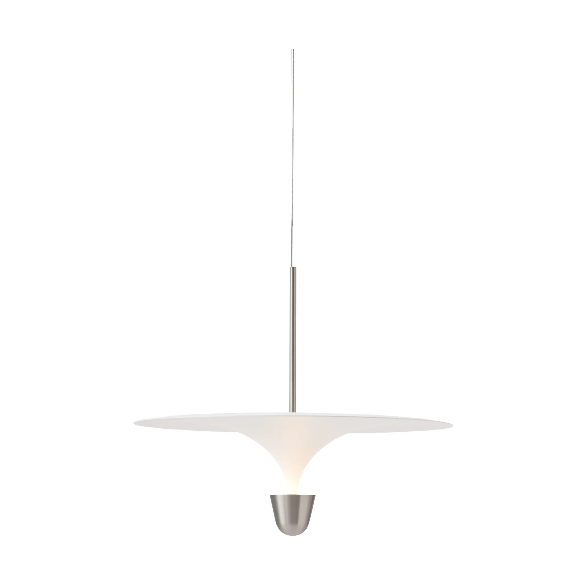 Kantarell candeeiro pendente Ø60 cm, Niquelado New Works