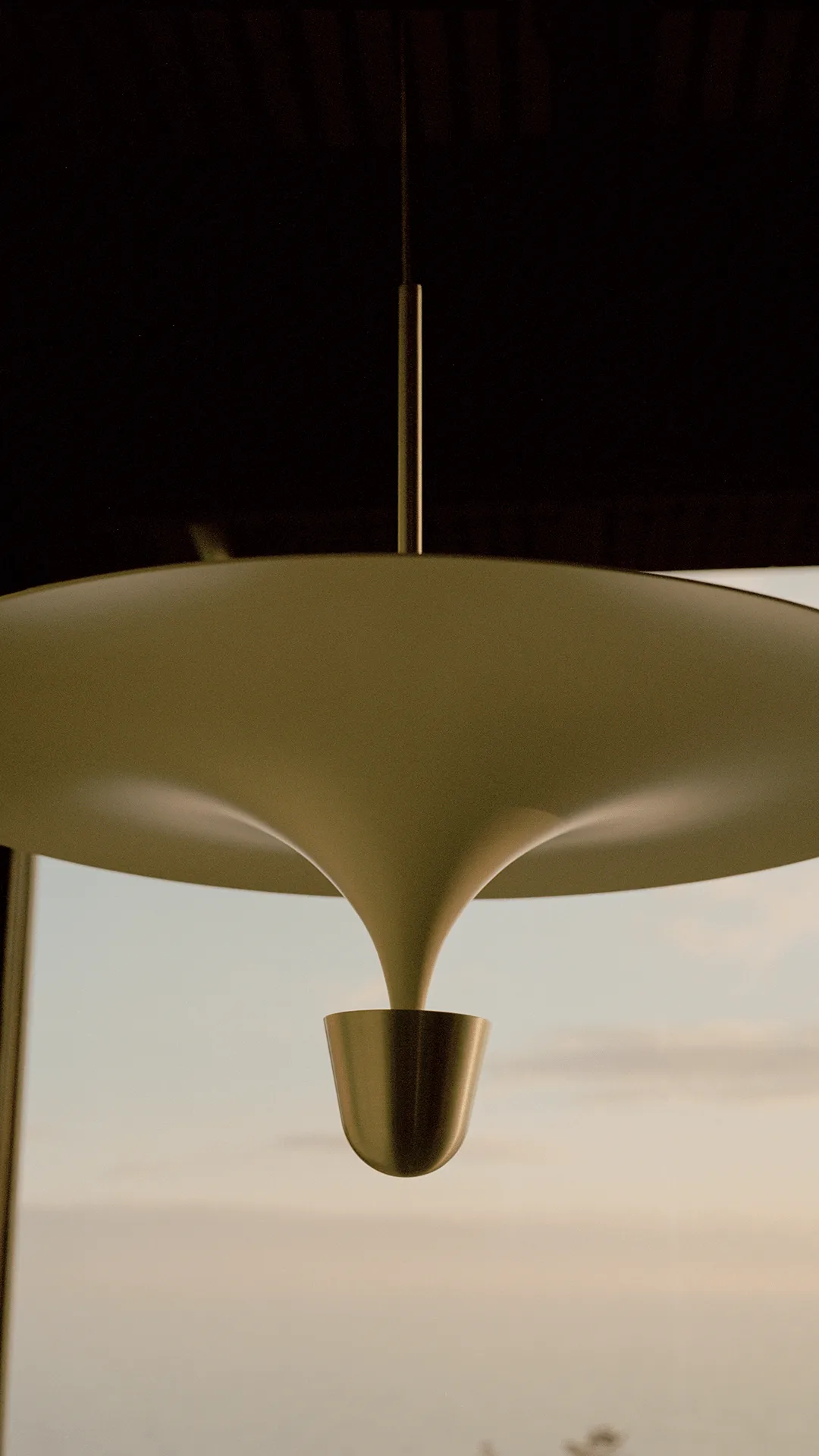 Kantarell candeeiro pendente Ø60 cm, Niquelado New Works