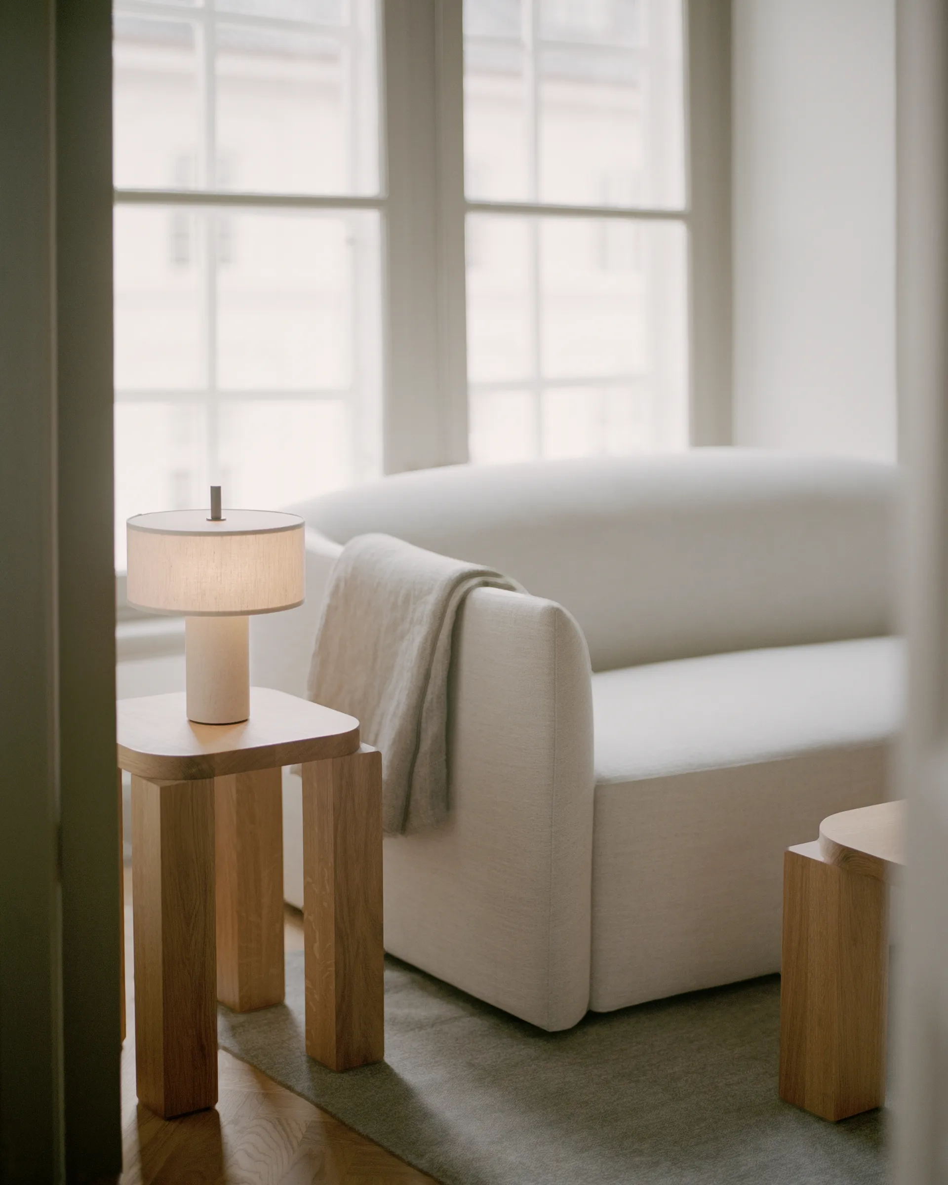 Margin candeeiro de mesa portátil , Bege New Works