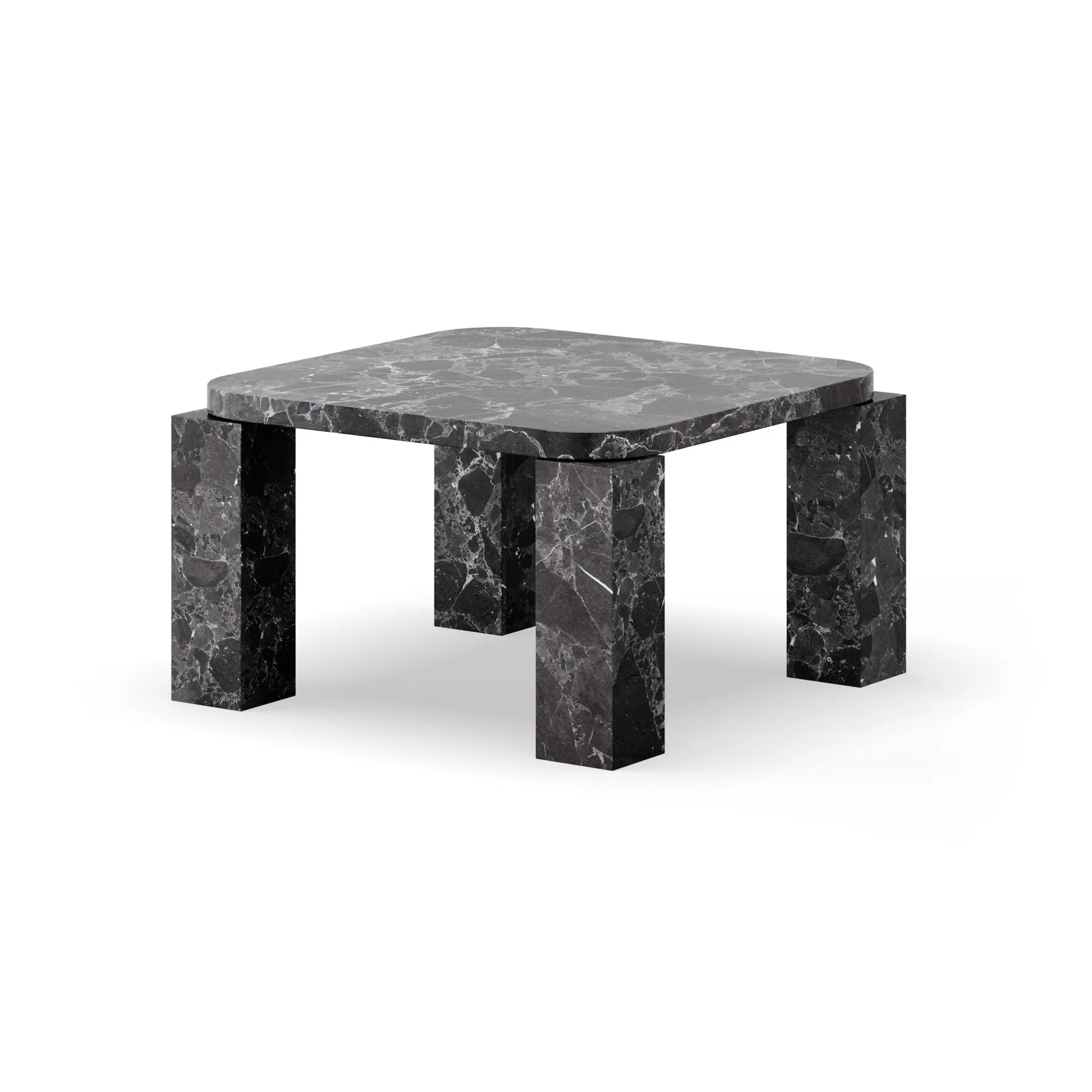Mesa de centro Atlas 60x60 cm, Costa black marble New Works