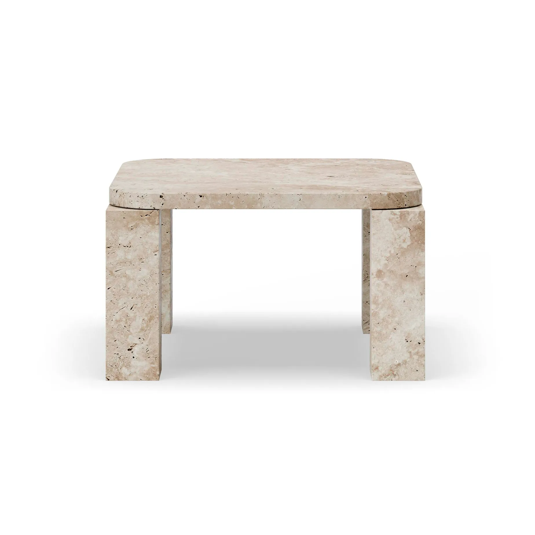 Mesa de centro Atlas 60x60 cm, Unfilled Travertine New Works