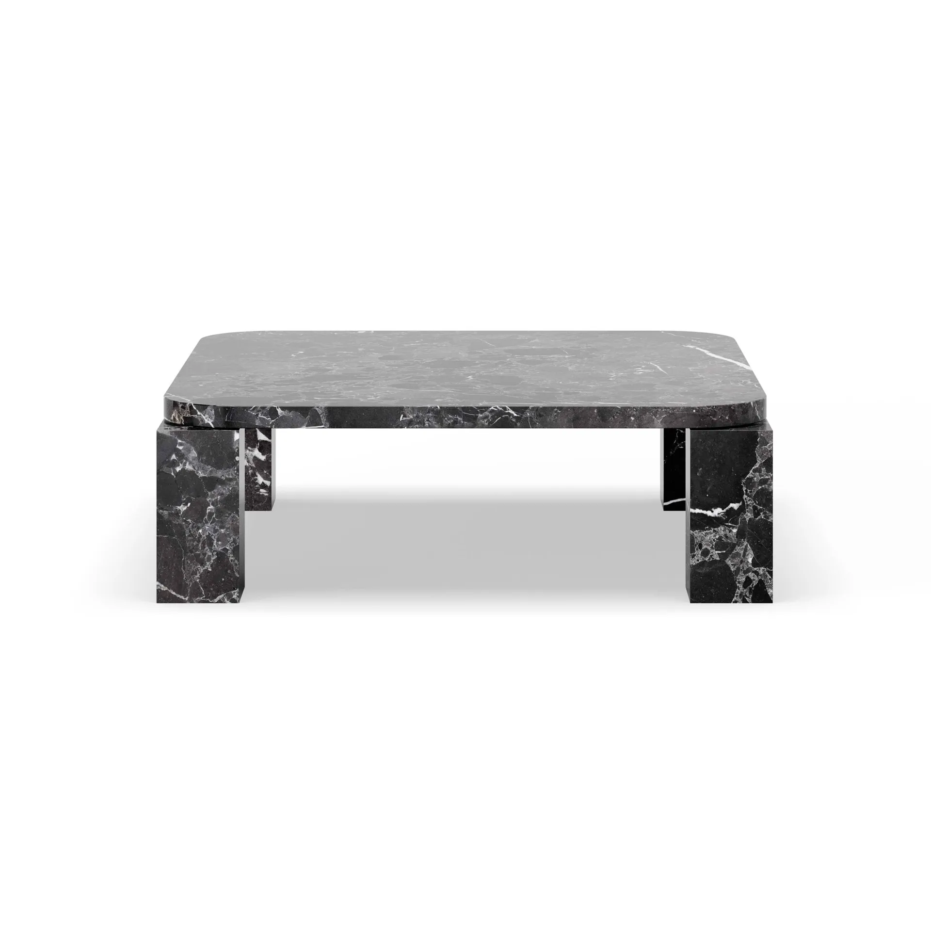 Mesa de centro Atlas 82x82 cm, Costa Black marble New Works