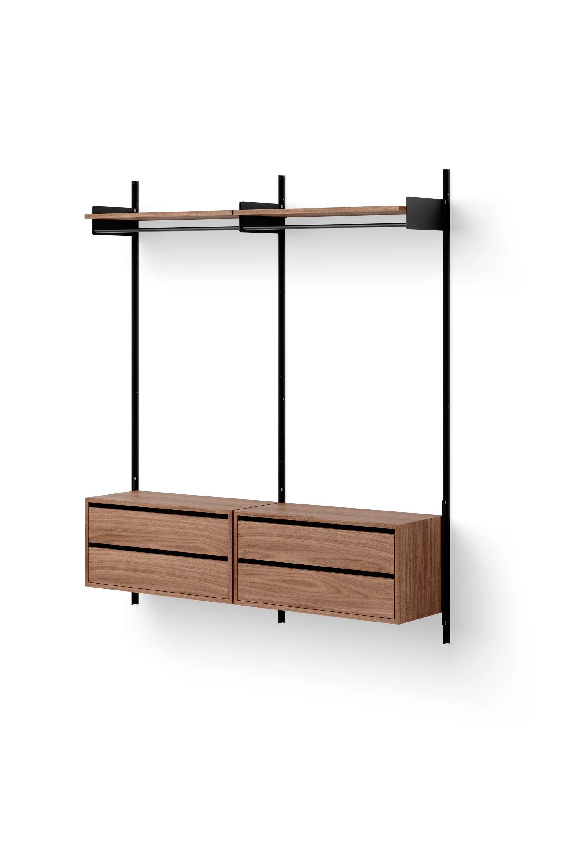 Secção de gavetas New Works 79x35 cm, Noz New Works